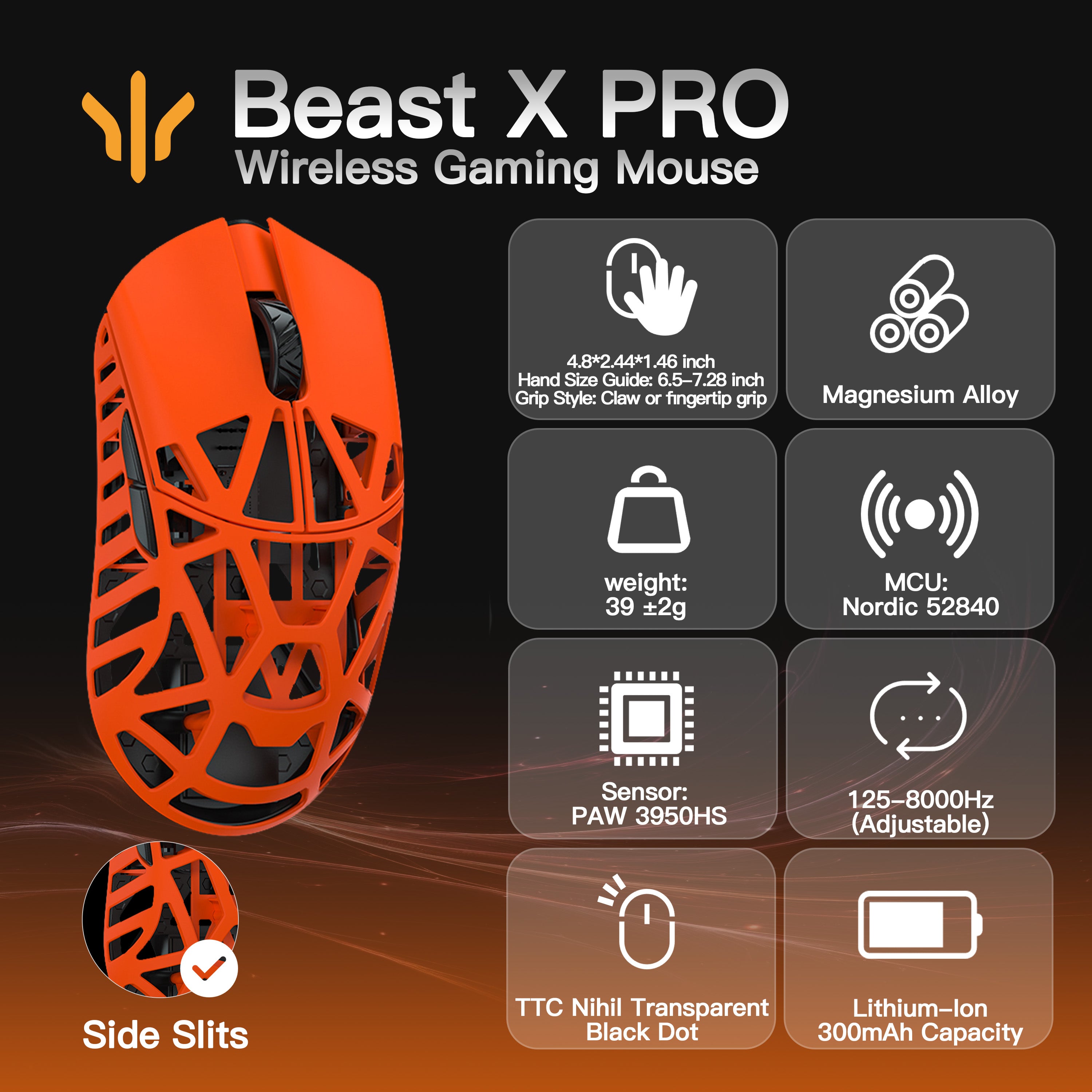 WLMOUSE Beast X Pro Gaming Mouse