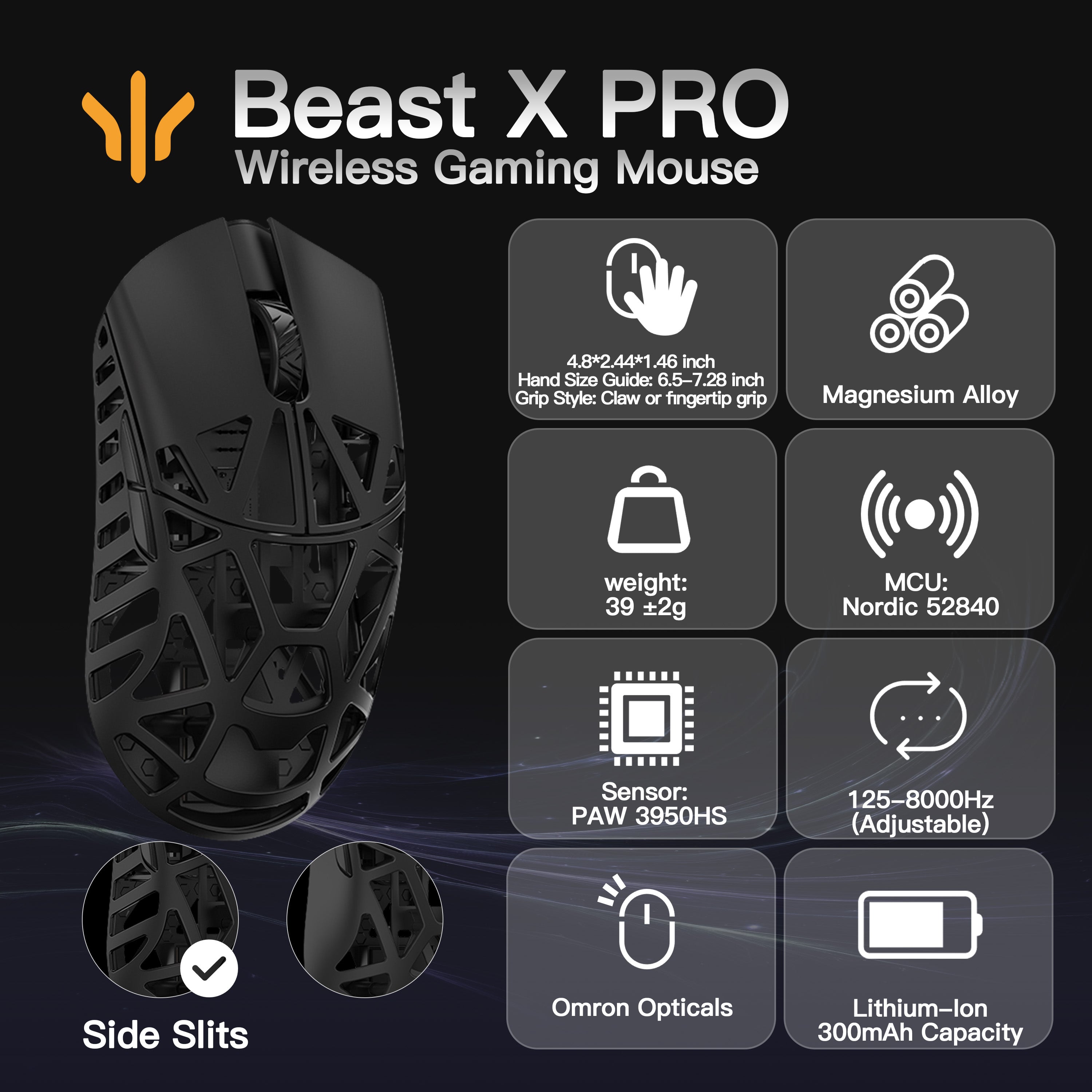 WLMOUSE Beast X Pro Gaming Mouse