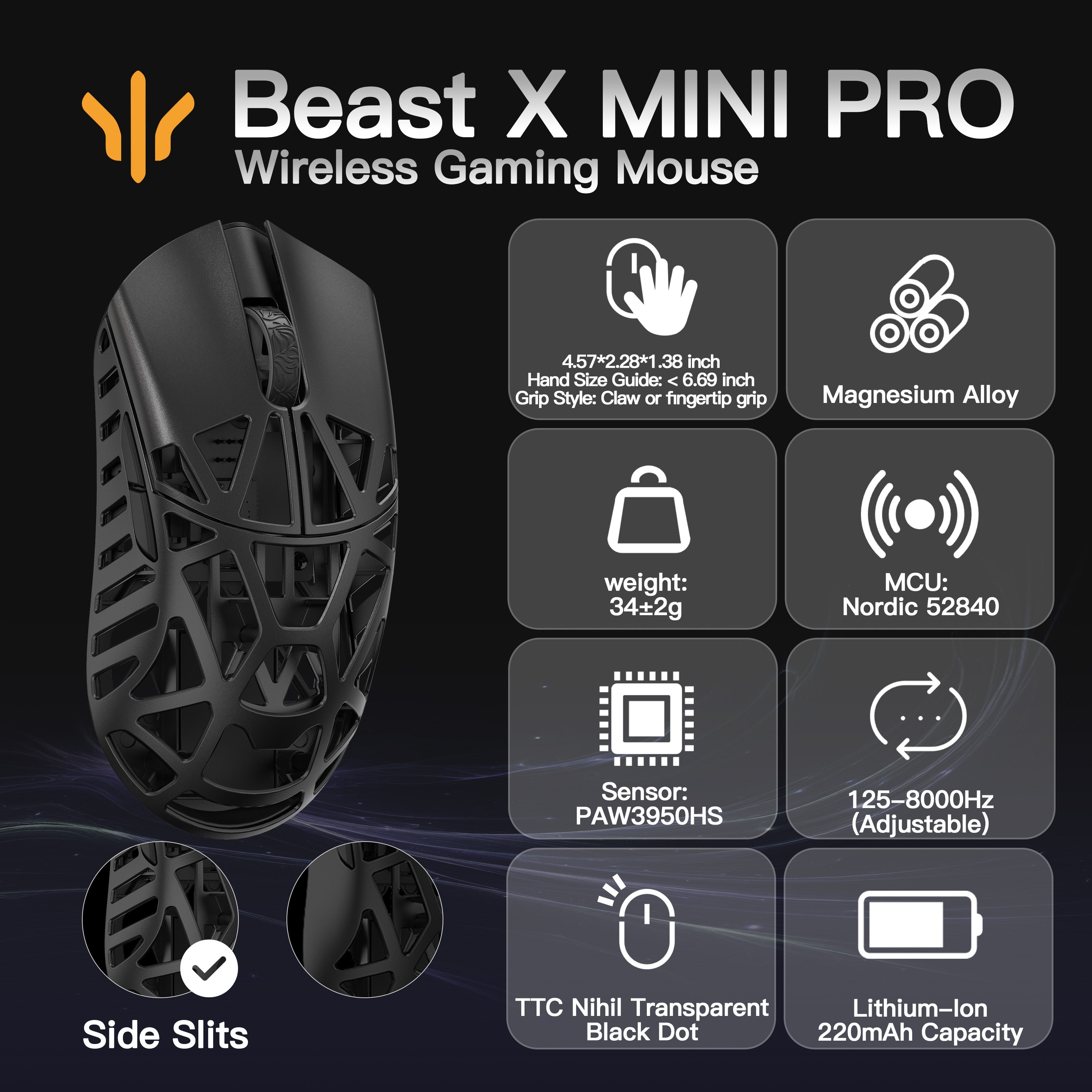 WLMOUSE Beast X Mini Pro Gaming Mouse