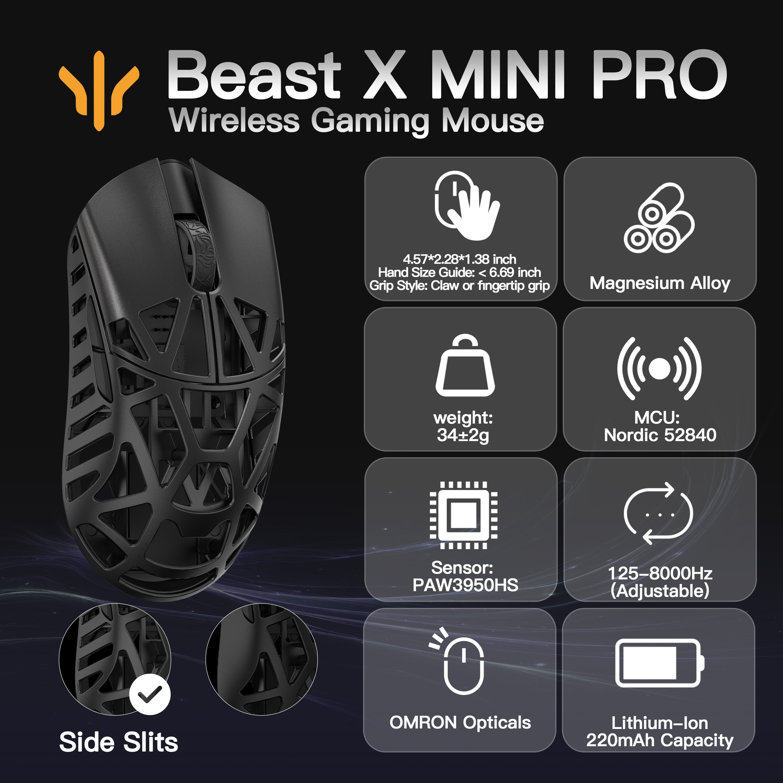 WLMOUSE Beast X Mini Pro Gaming Mouse