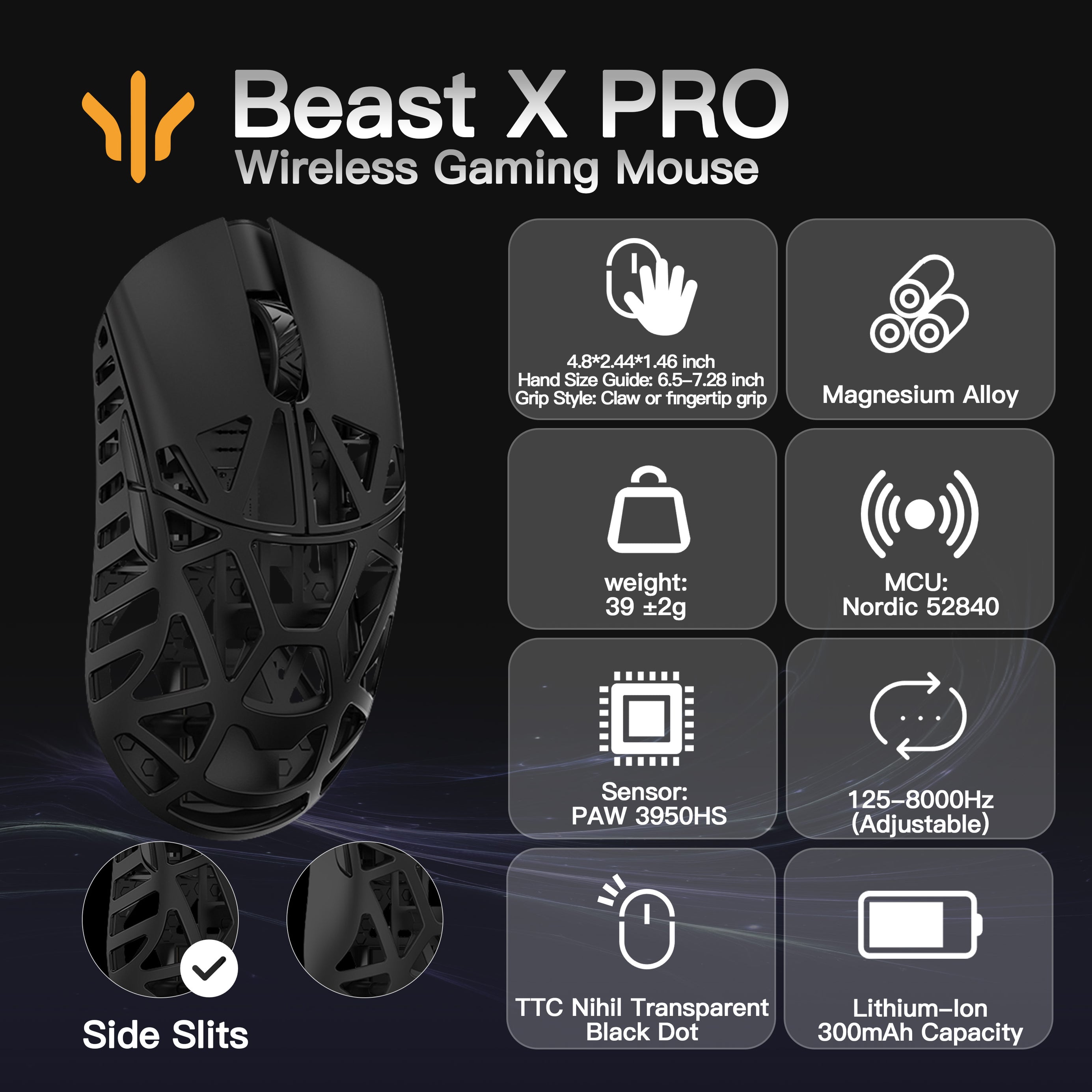 WLMOUSE Beast X Pro Gaming Mouse