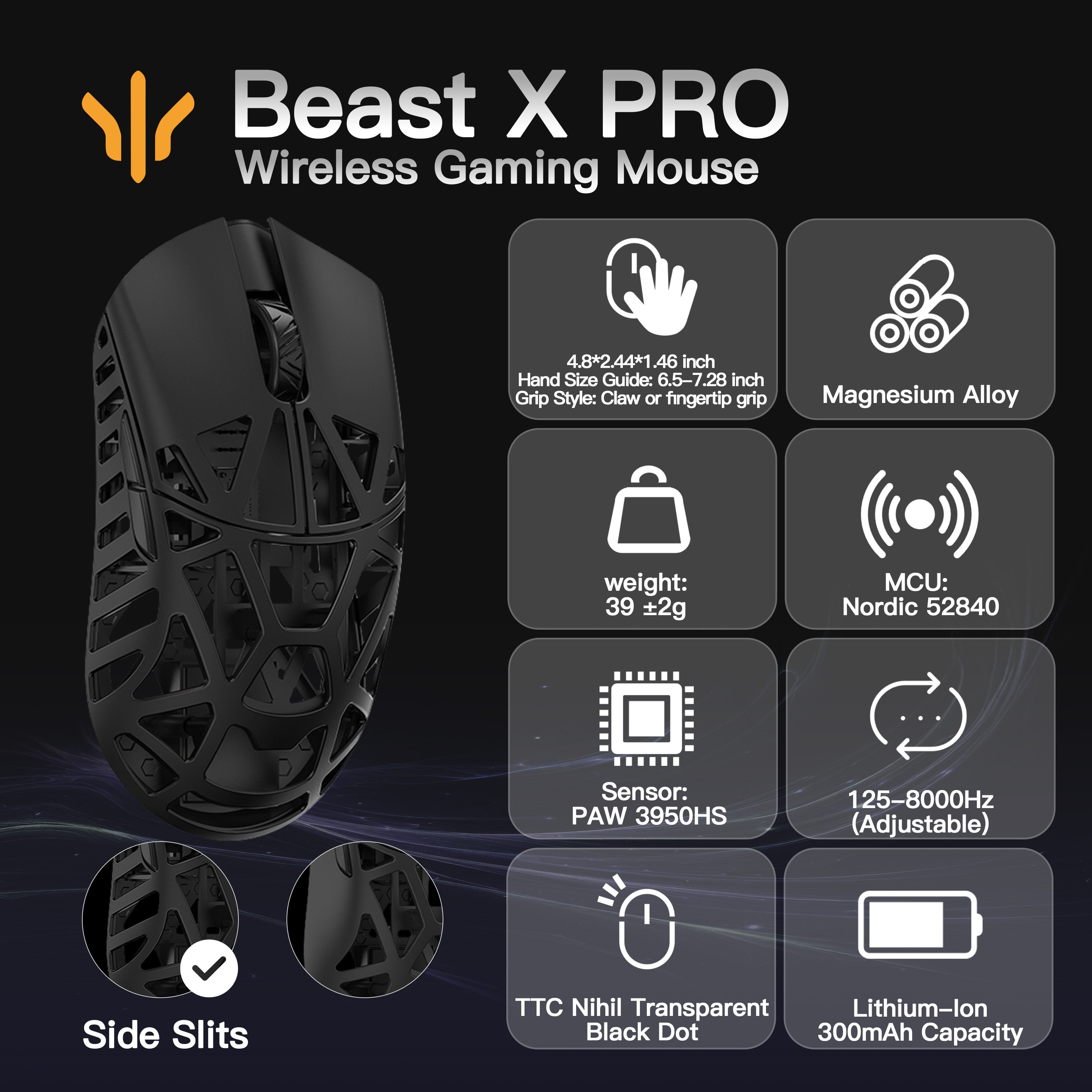 WLMOUSE Beast X Pro Gaming Mouse