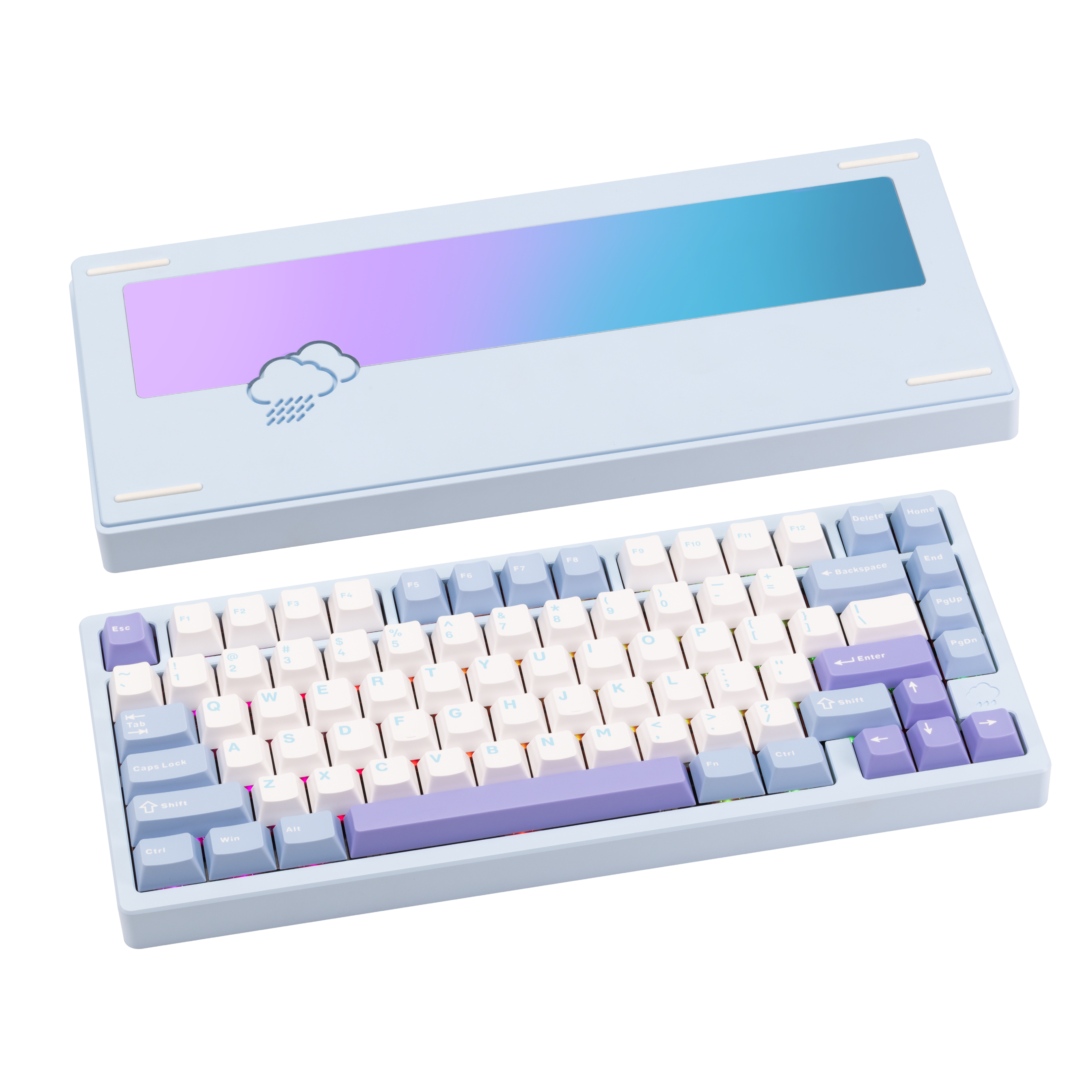 Rainy 75 CNC Aluminum Triple-Mode Connectivity Mechanical Keyboard