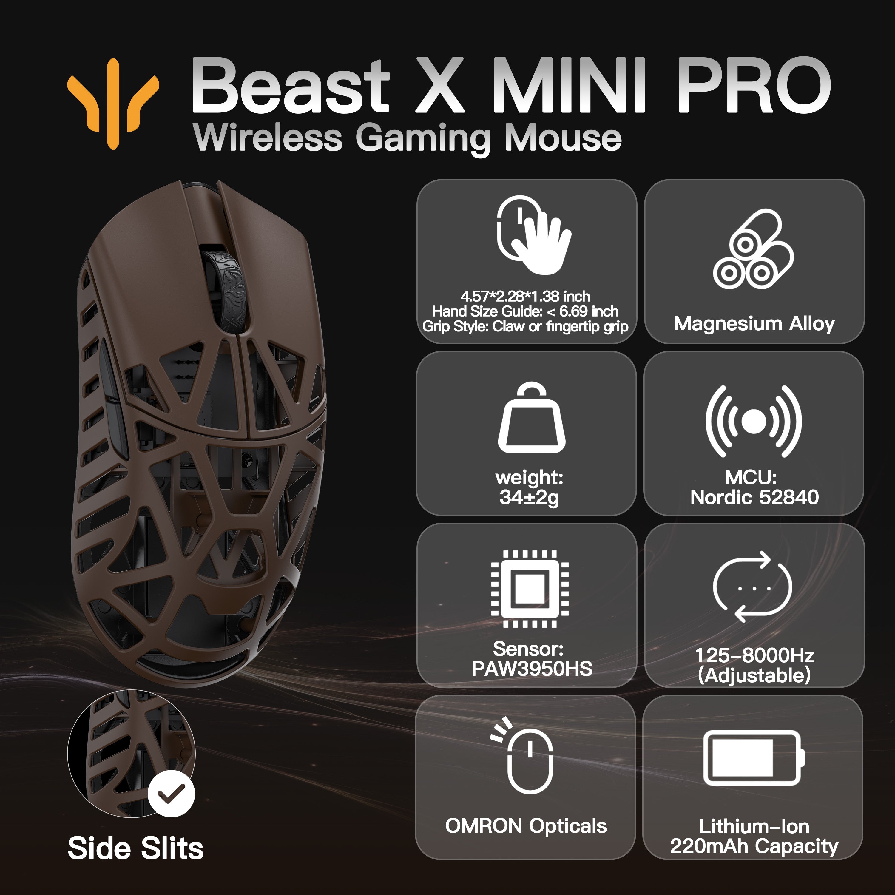 WLMOUSE Beast X Mini Pro Gaming Mouse