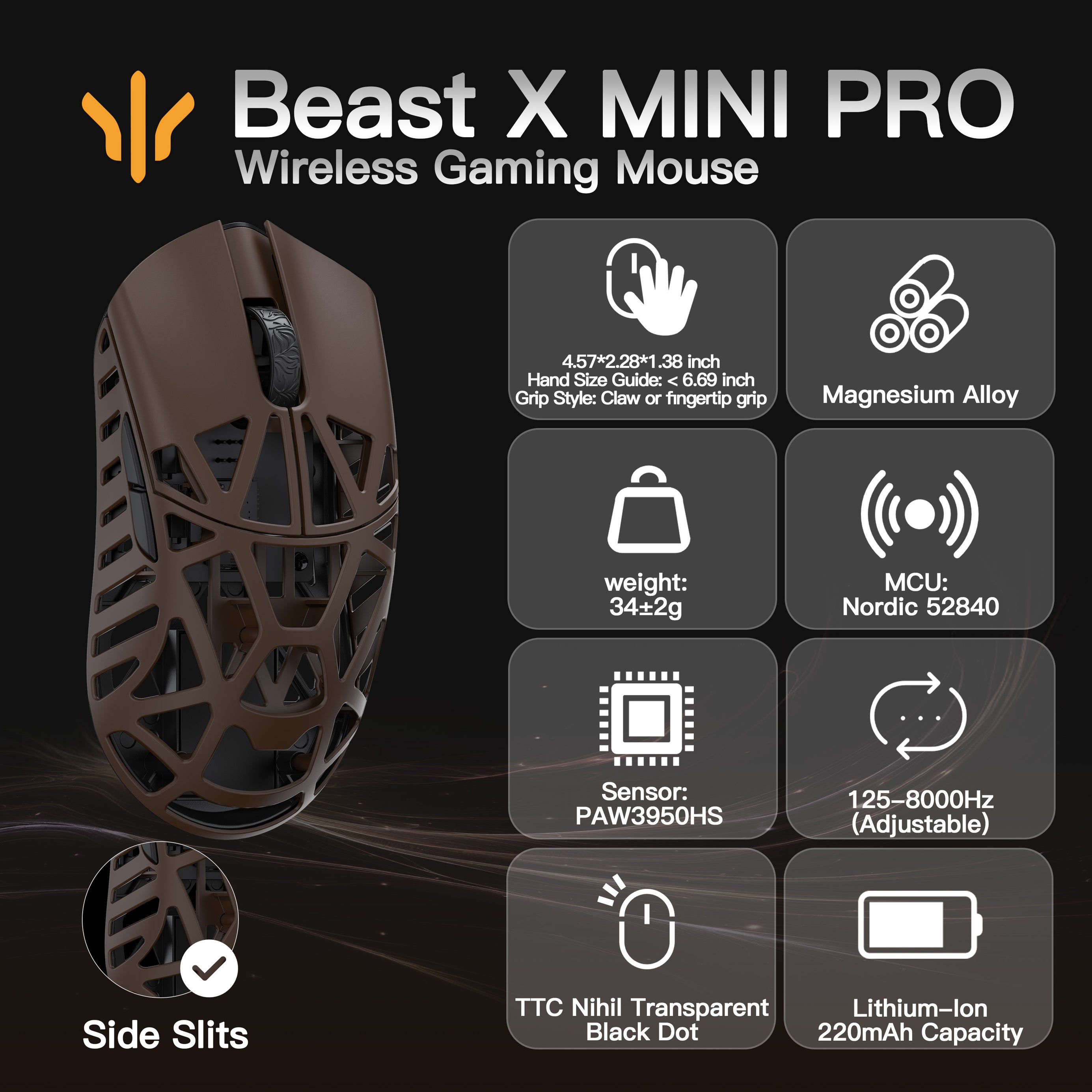 WLMOUSE Beast X Mini Pro Gaming Mouse