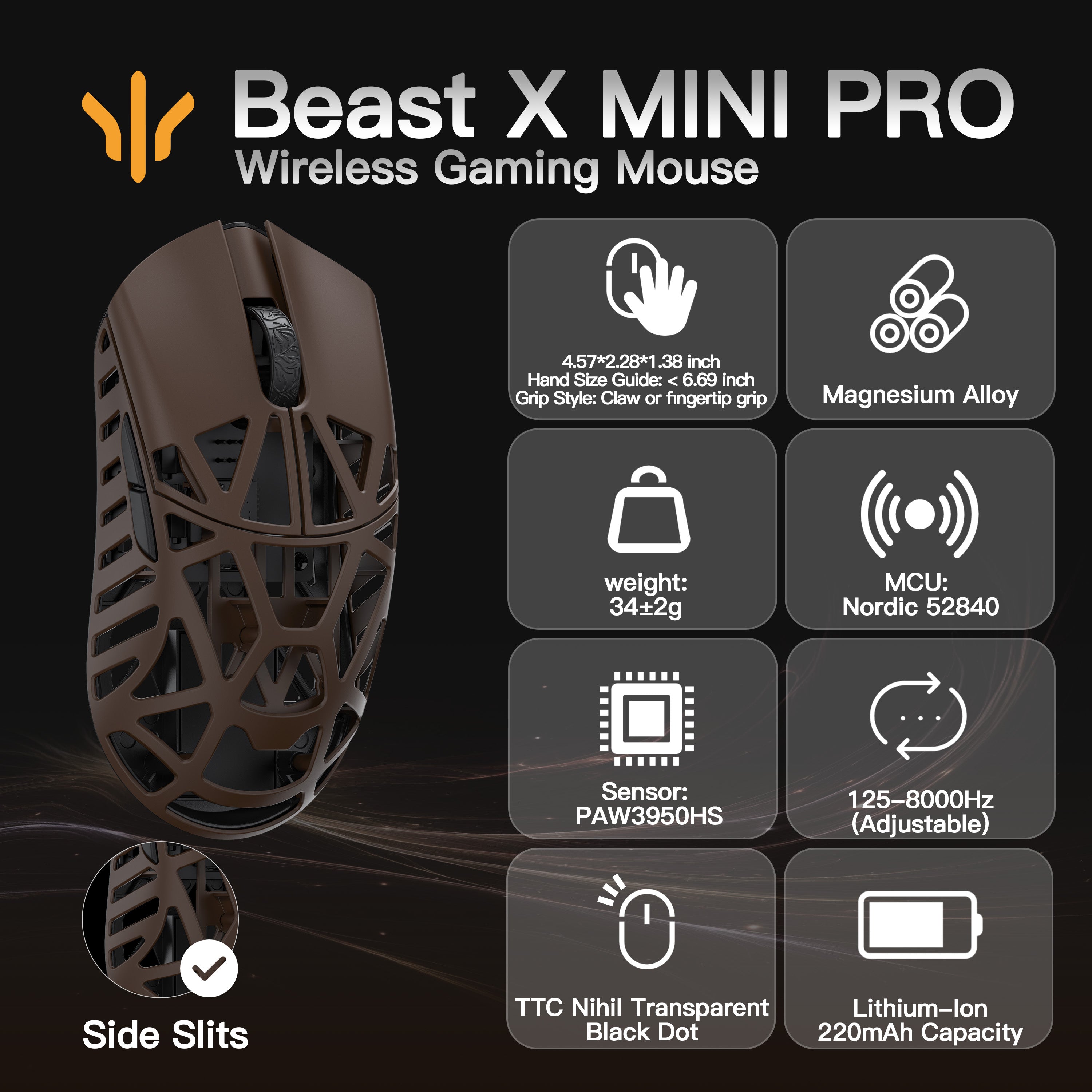 WLMOUSE Beast X Mini Pro Gaming Mouse
