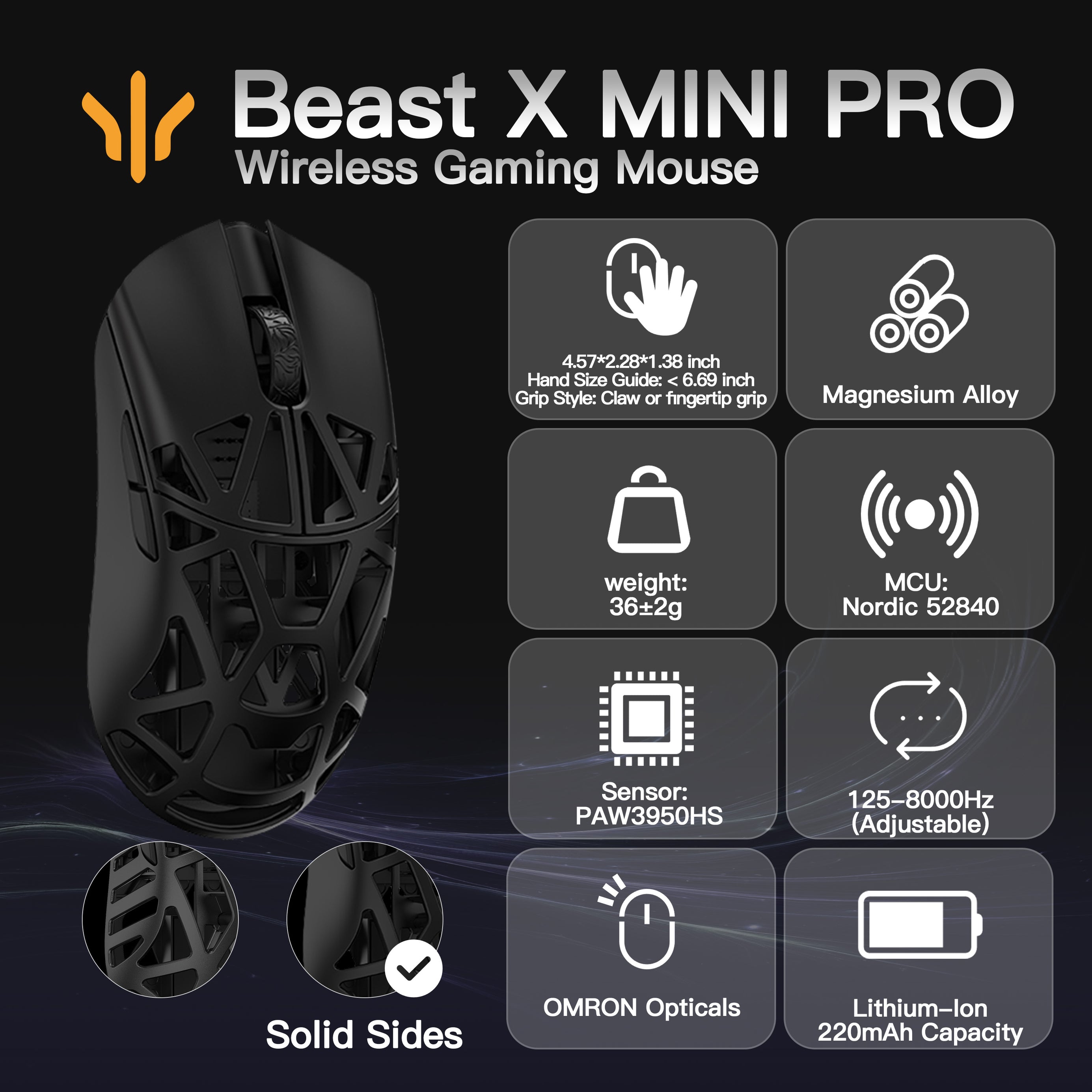 WLMOUSE Beast X Mini Pro Gaming Mouse