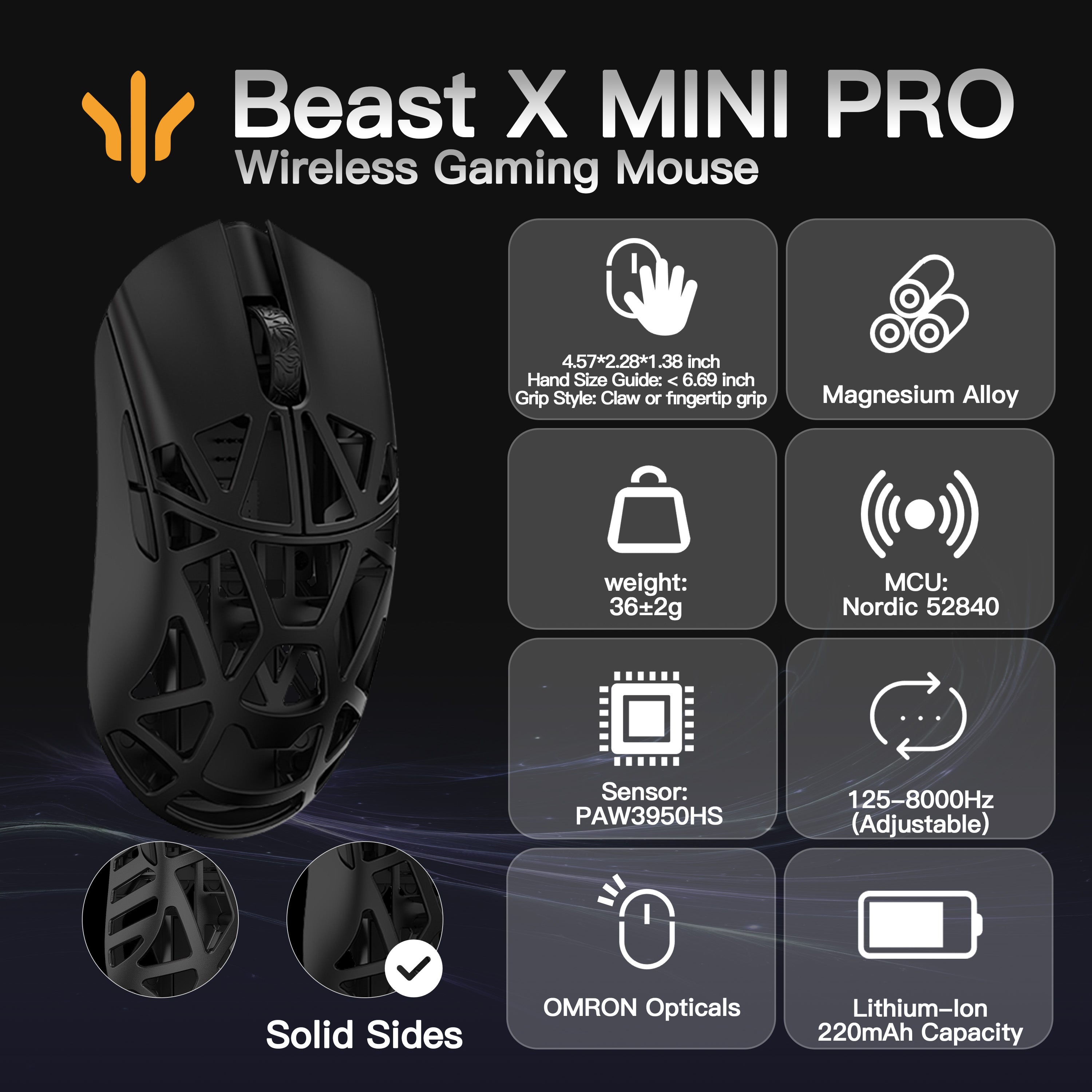 WLMOUSE Beast X Mini Pro Gaming Mouse