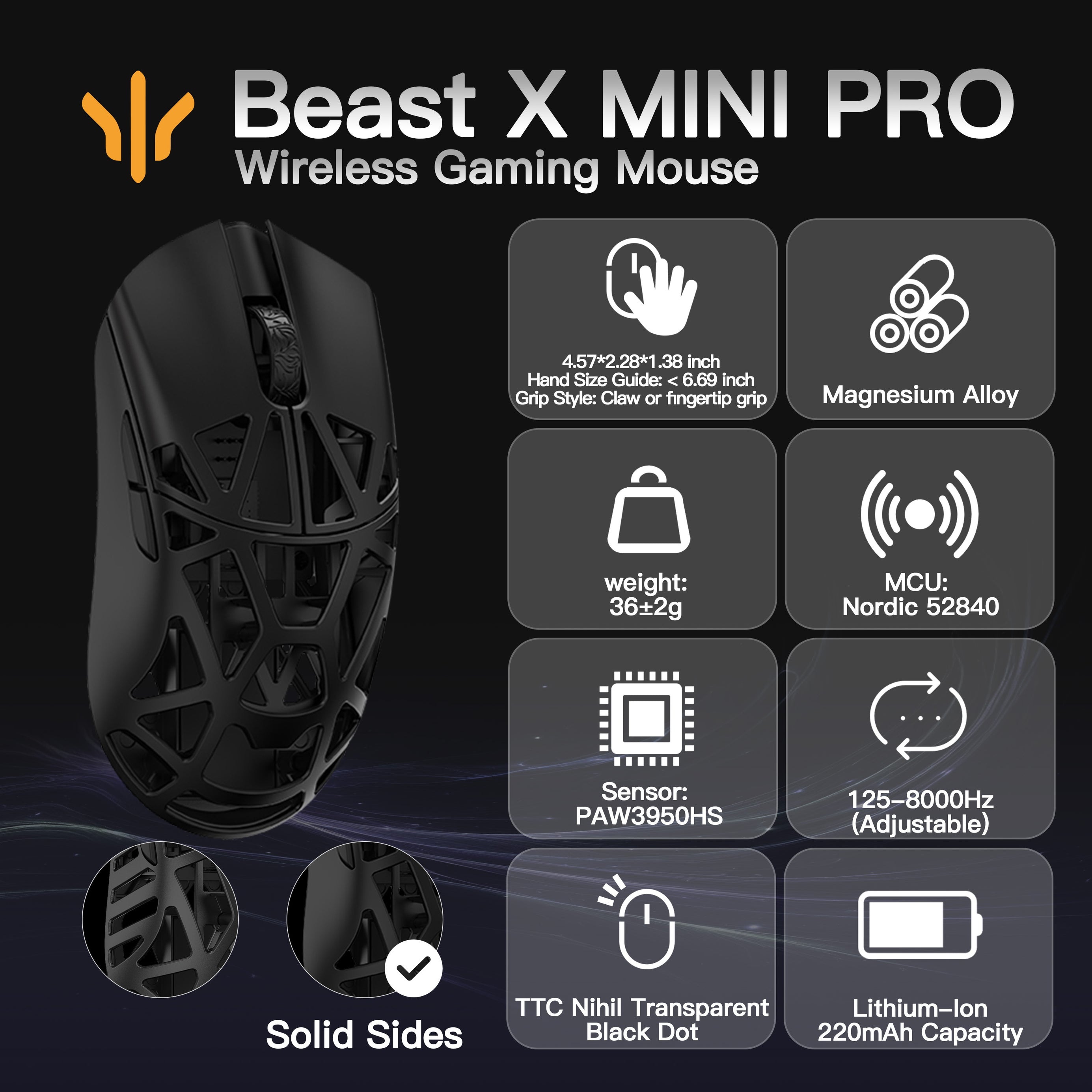 WLMOUSE Beast X Mini Pro Gaming Mouse