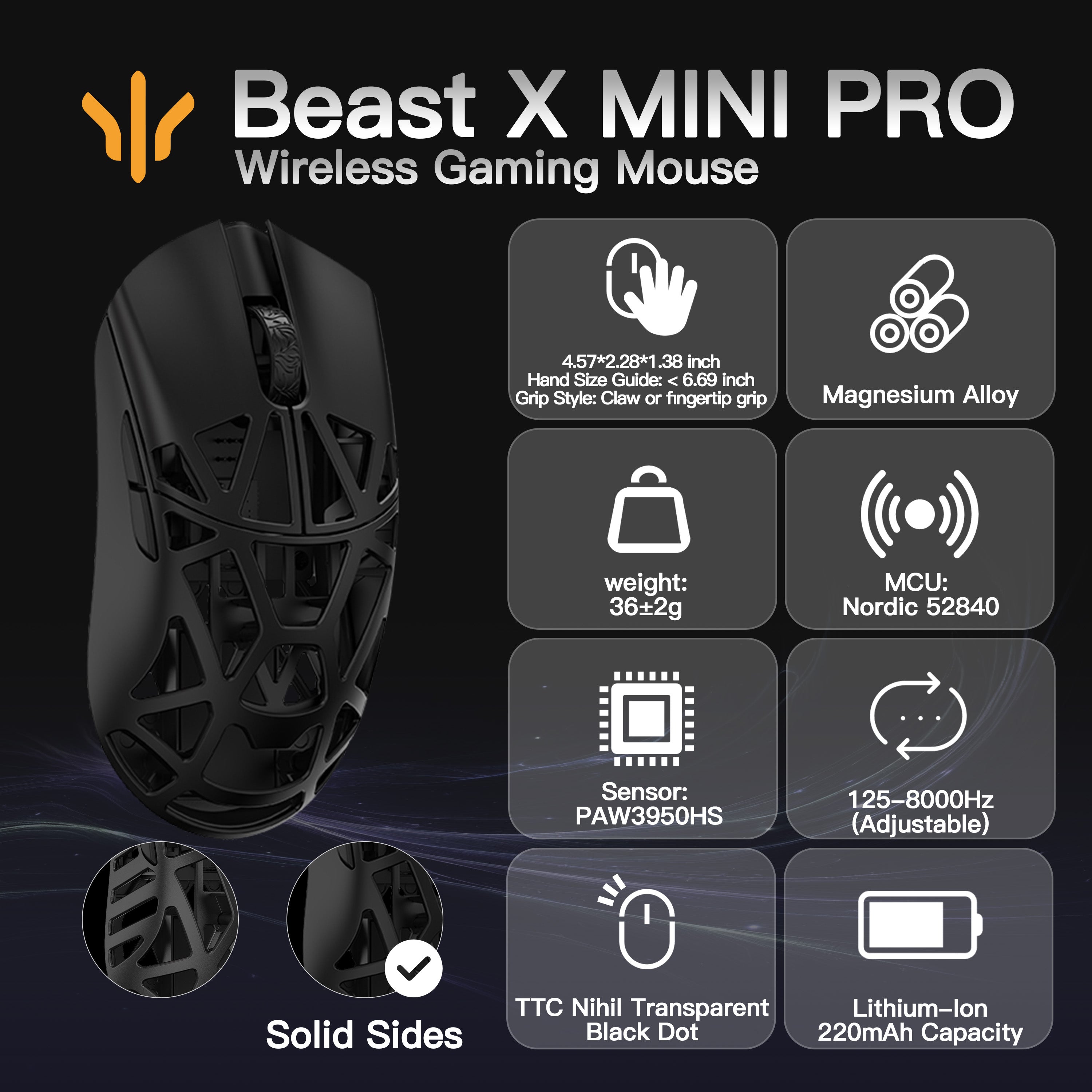 WLMOUSE Beast X Mini Pro Gaming Mouse