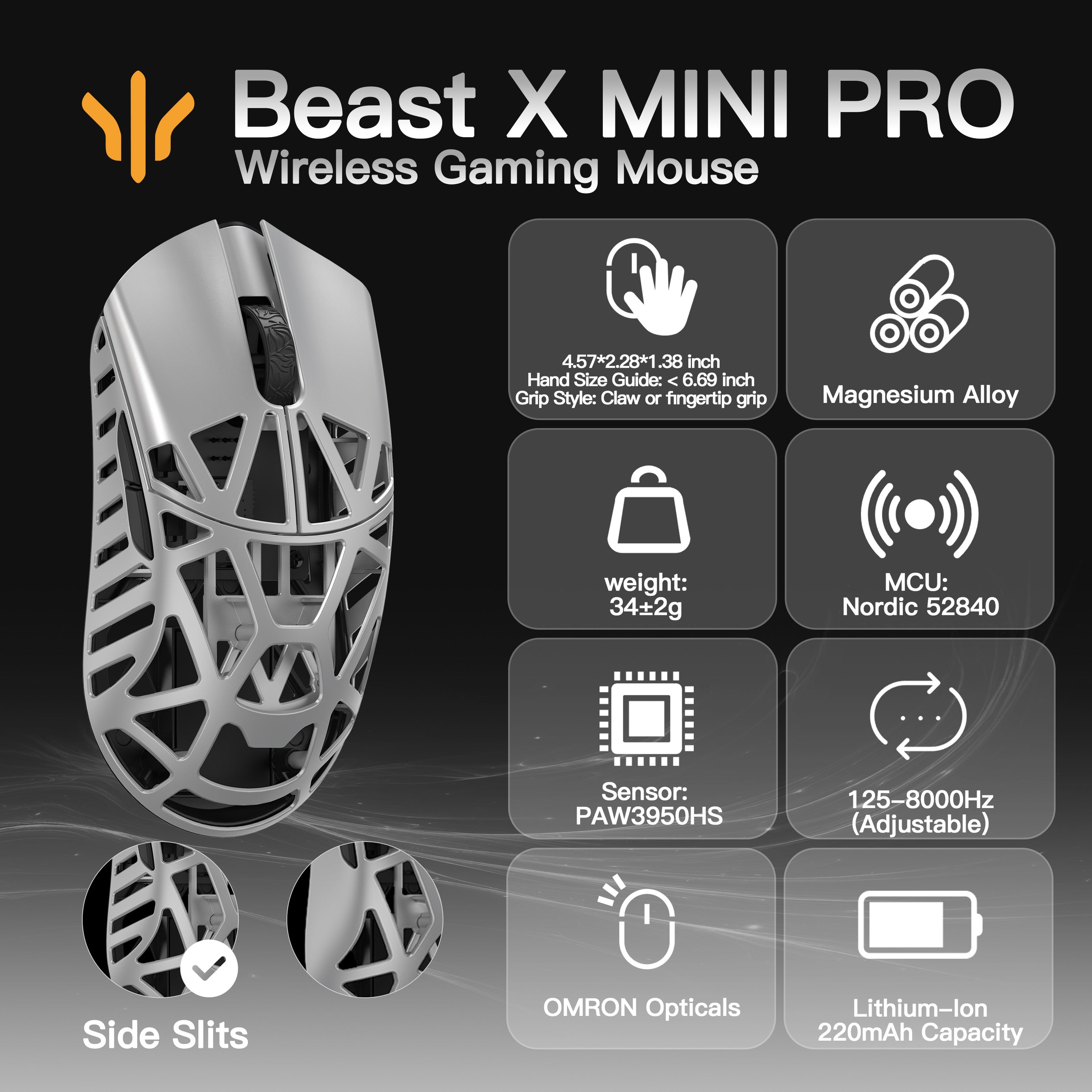 WLMOUSE Beast X Mini Pro Gaming Mouse