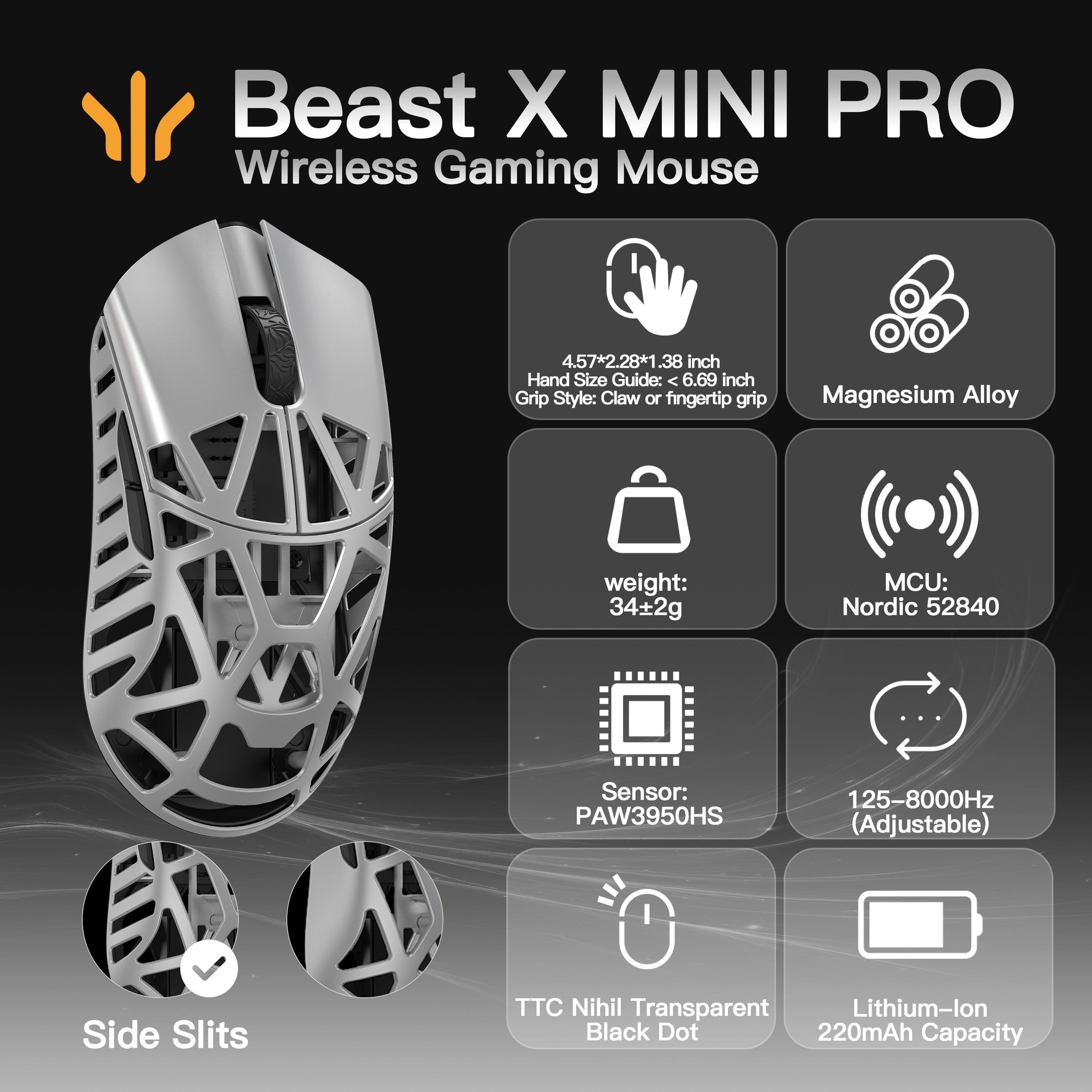 WLMOUSE Beast X Mini Pro Gaming Mouse