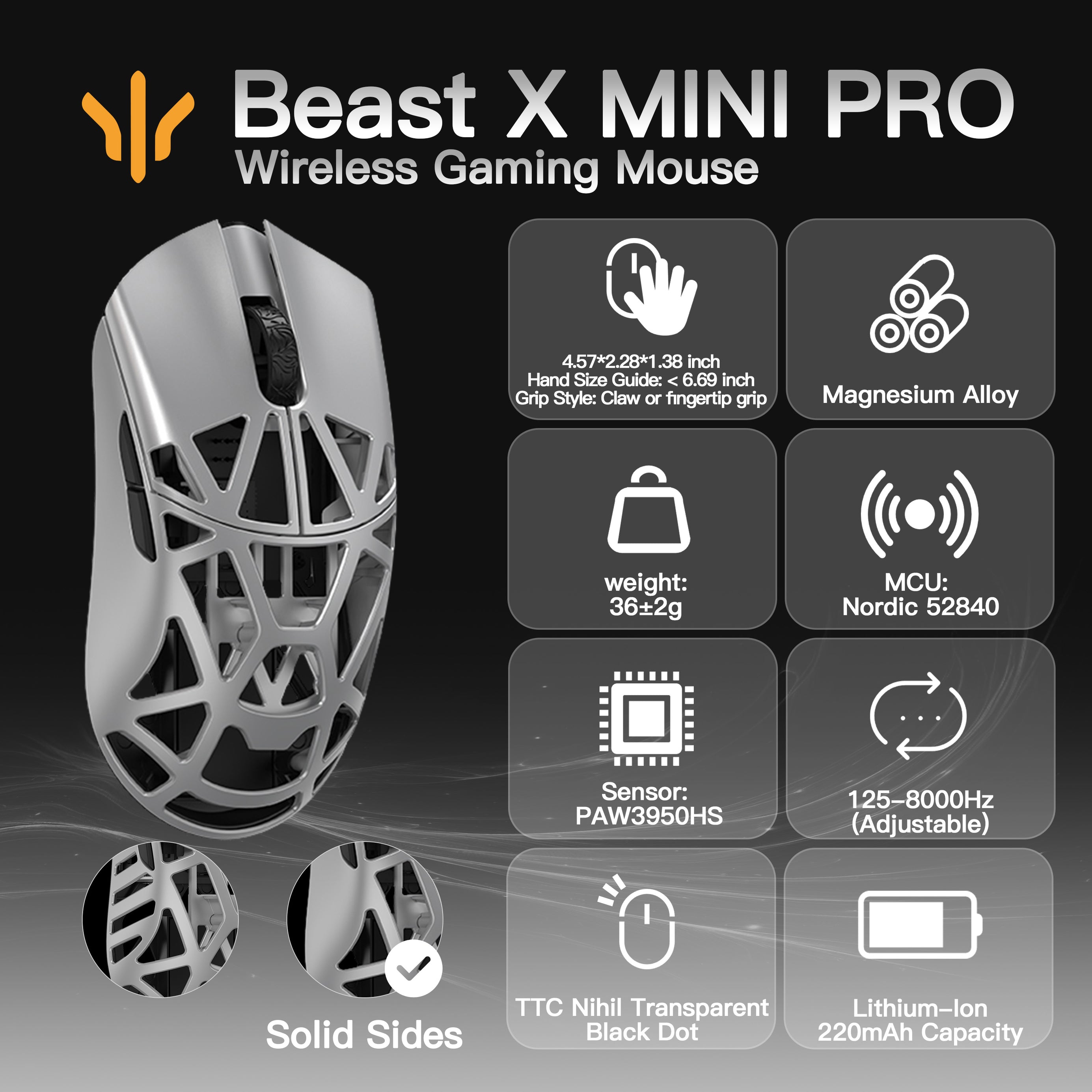 WLMOUSE Beast X Mini Pro Gaming Mouse