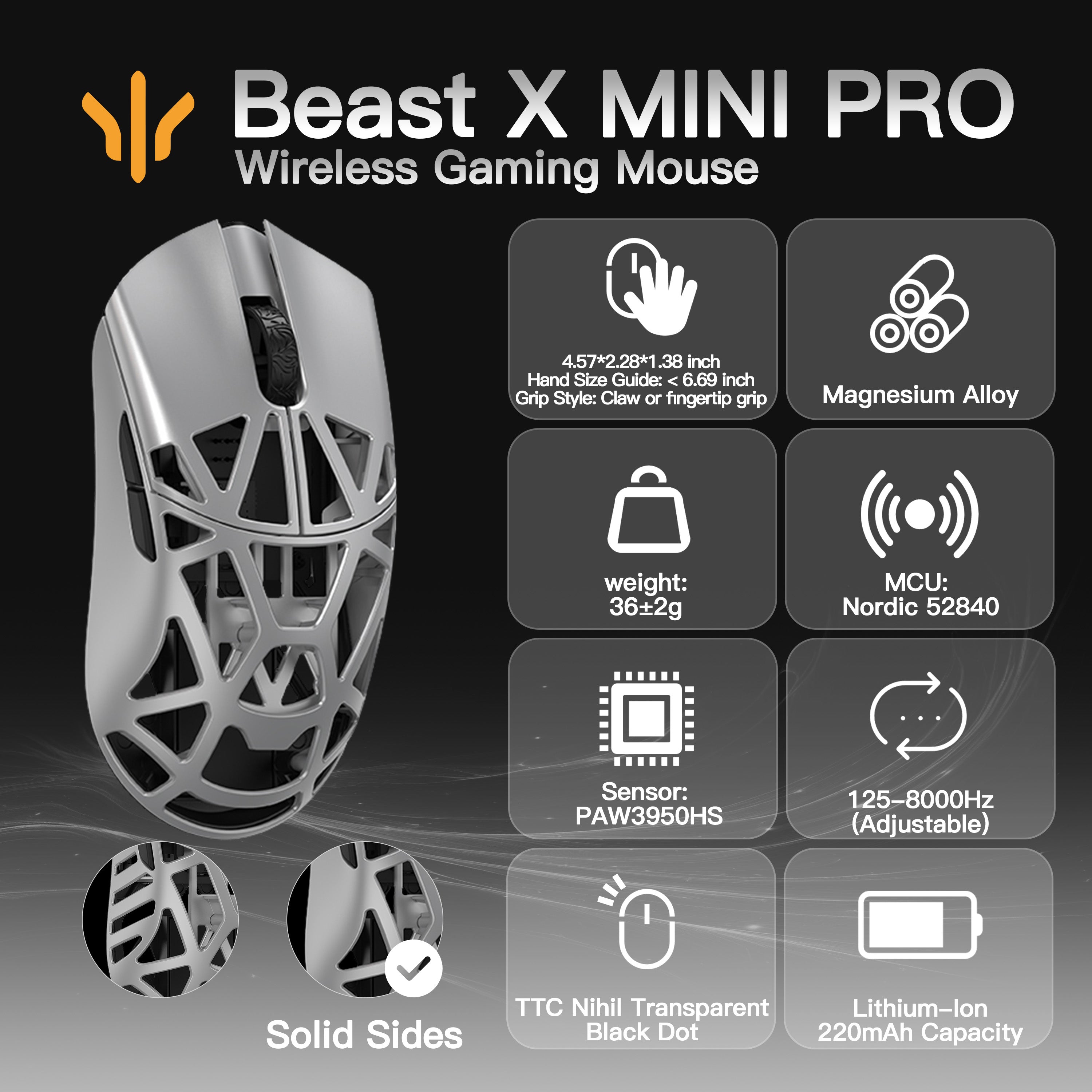 WLMOUSE Beast X Mini Pro Gaming Mouse