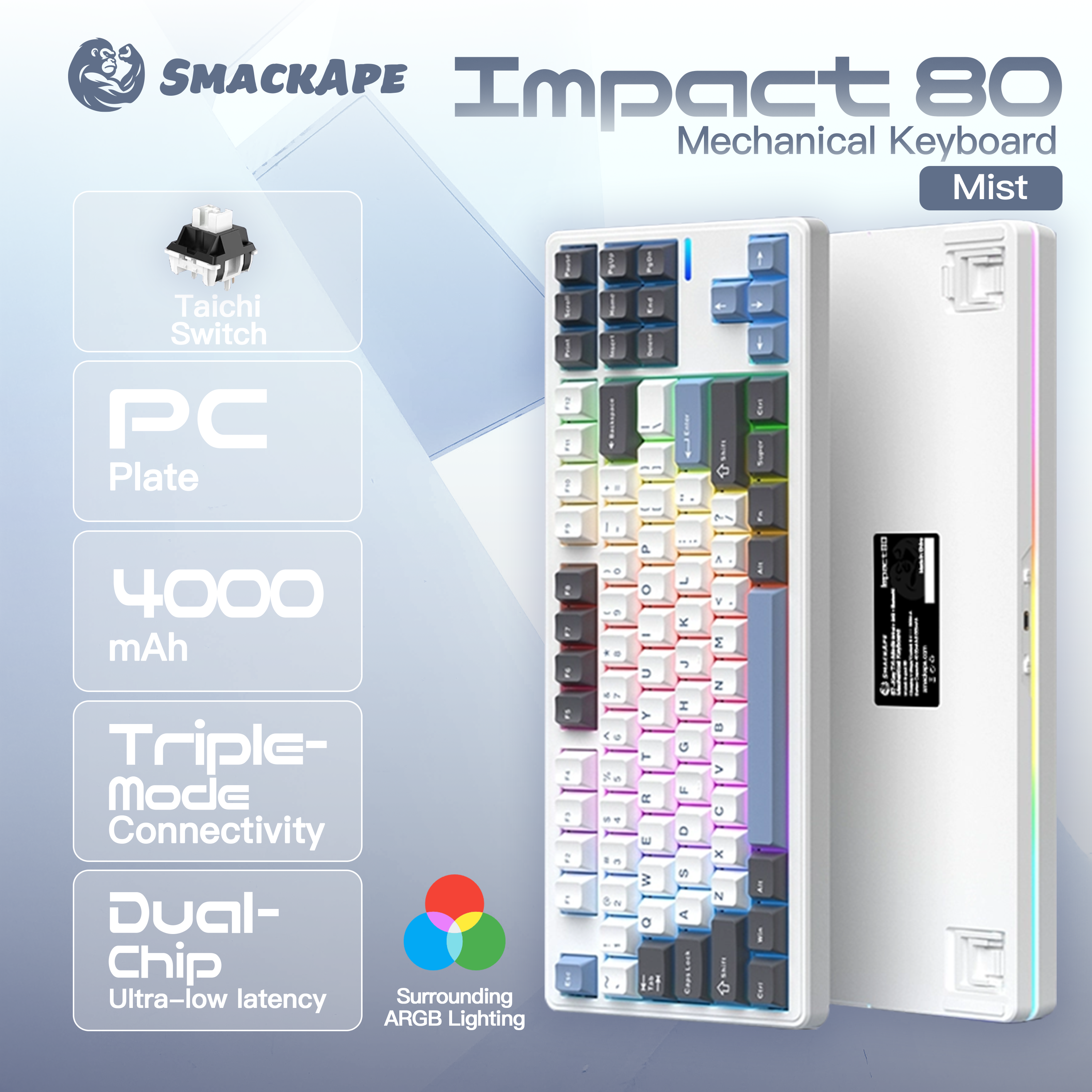 Impact 80 Triple-Mode RGB Wireless Mechanical Keyboard