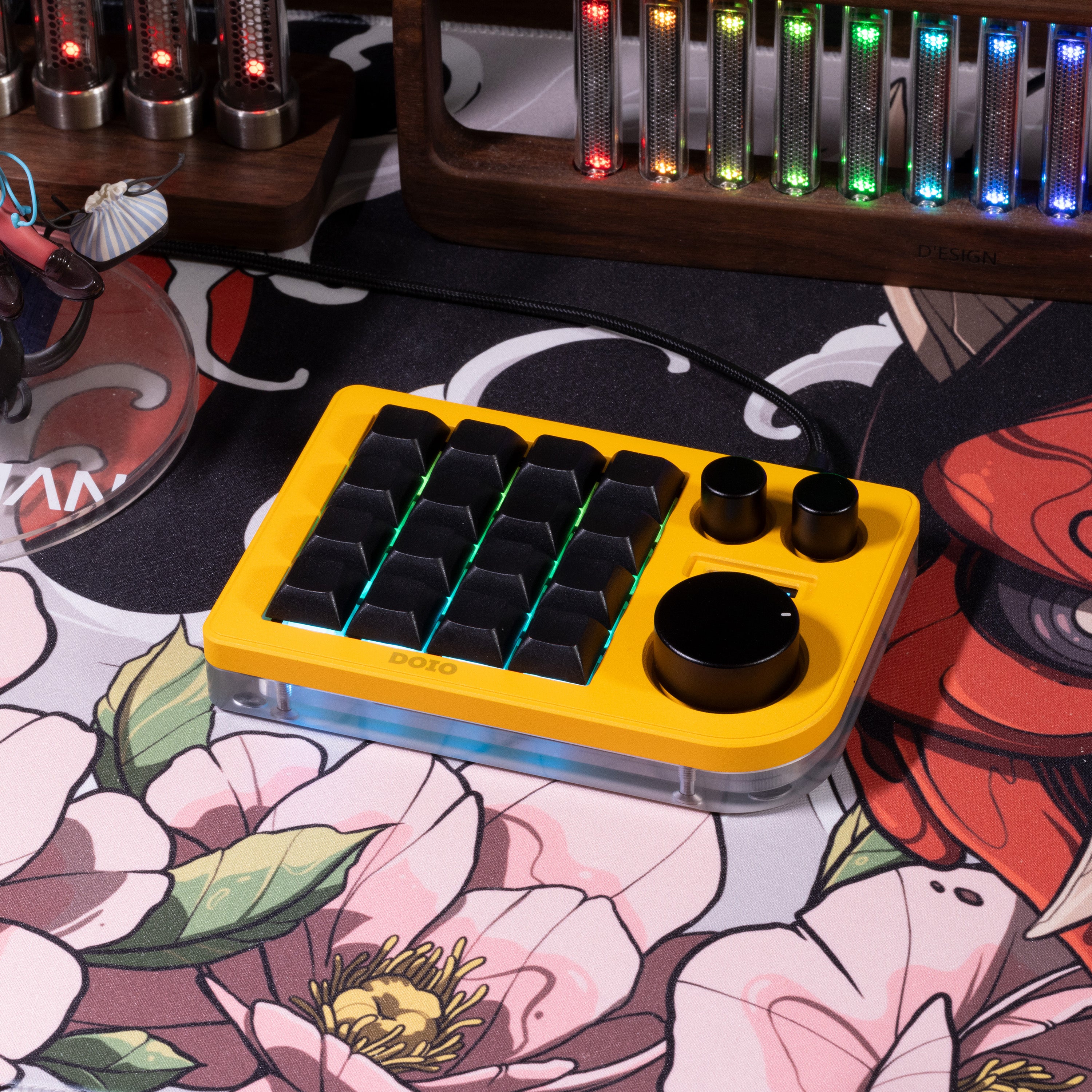 DOIO KB16 Megalodon Triple Knob Macropad