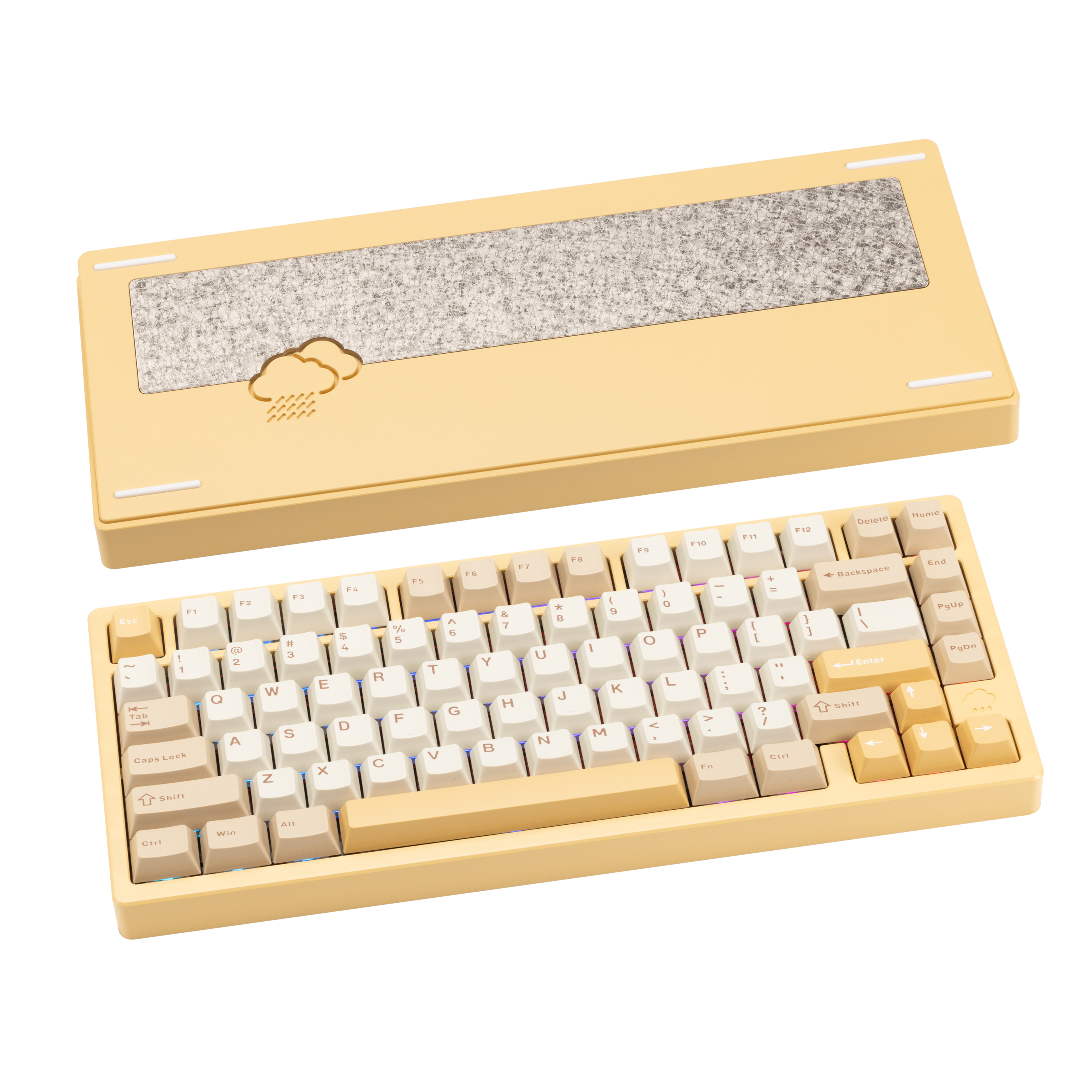 Rainy 75 CNC Aluminum Triple-Mode Connectivity Mechanical Keyboard