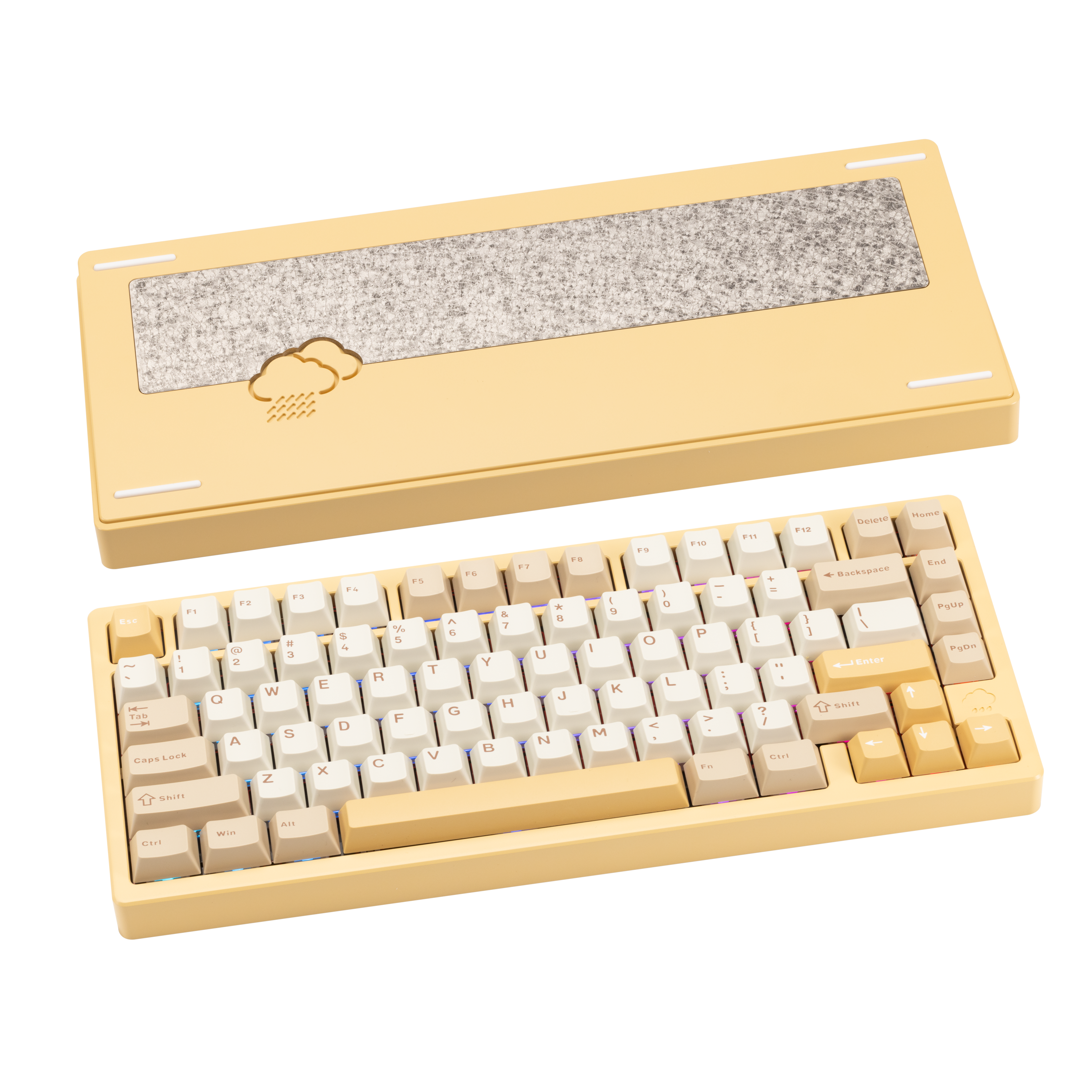 Rainy 75 CNC Aluminum Triple-Mode Connectivity Mechanical Keyboard