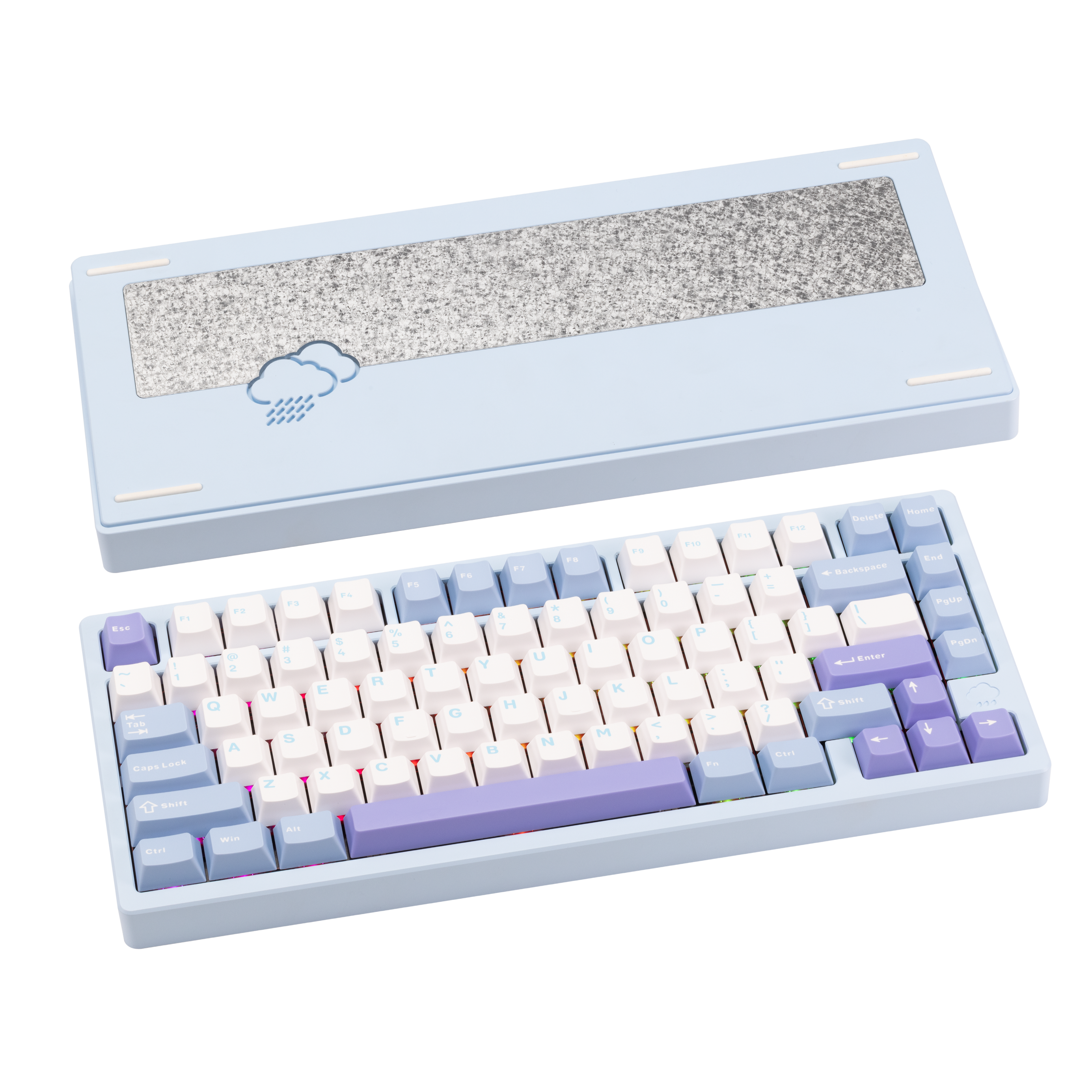 Rainy 75 CNC Aluminum Triple-Mode Connectivity Mechanical Keyboard