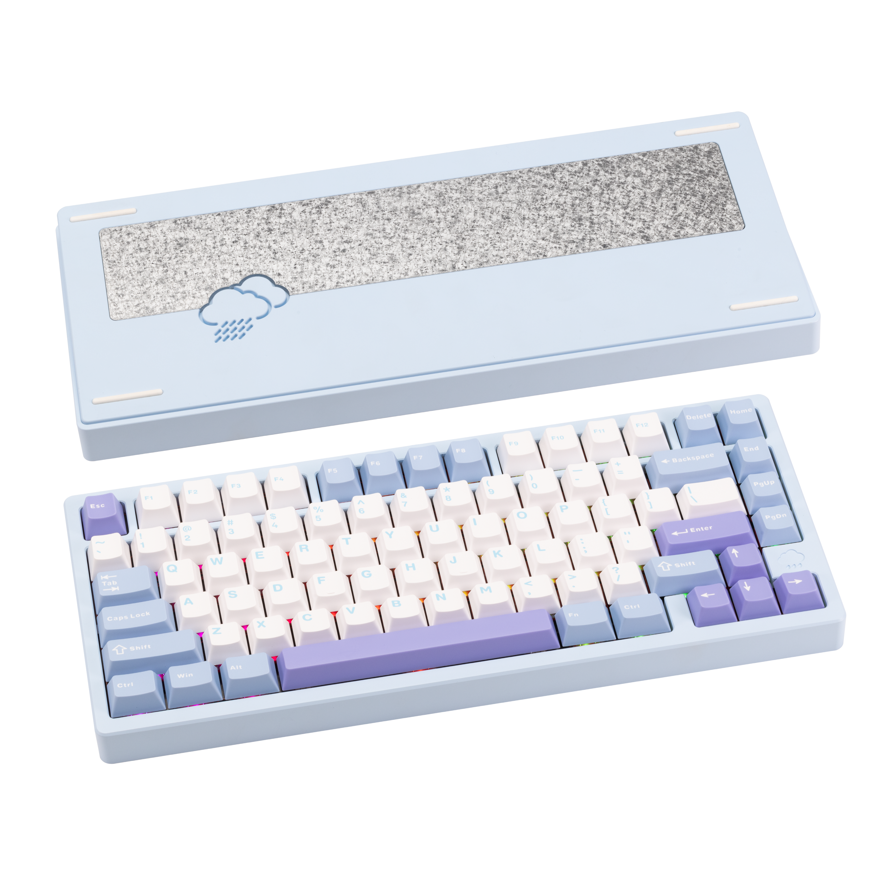 Rainy 75 CNC Aluminum Triple-Mode Connectivity Mechanical Keyboard