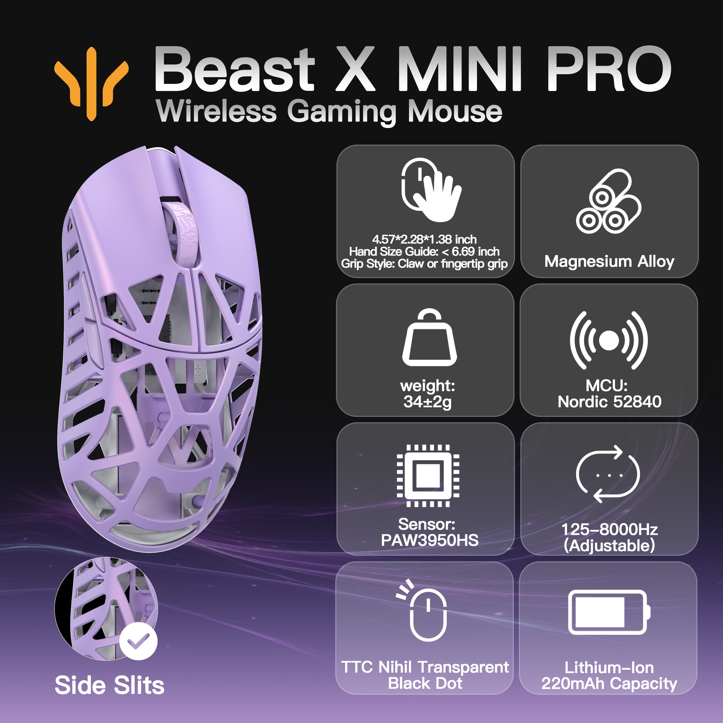 WLMOUSE Beast X Mini Pro Gaming Mouse