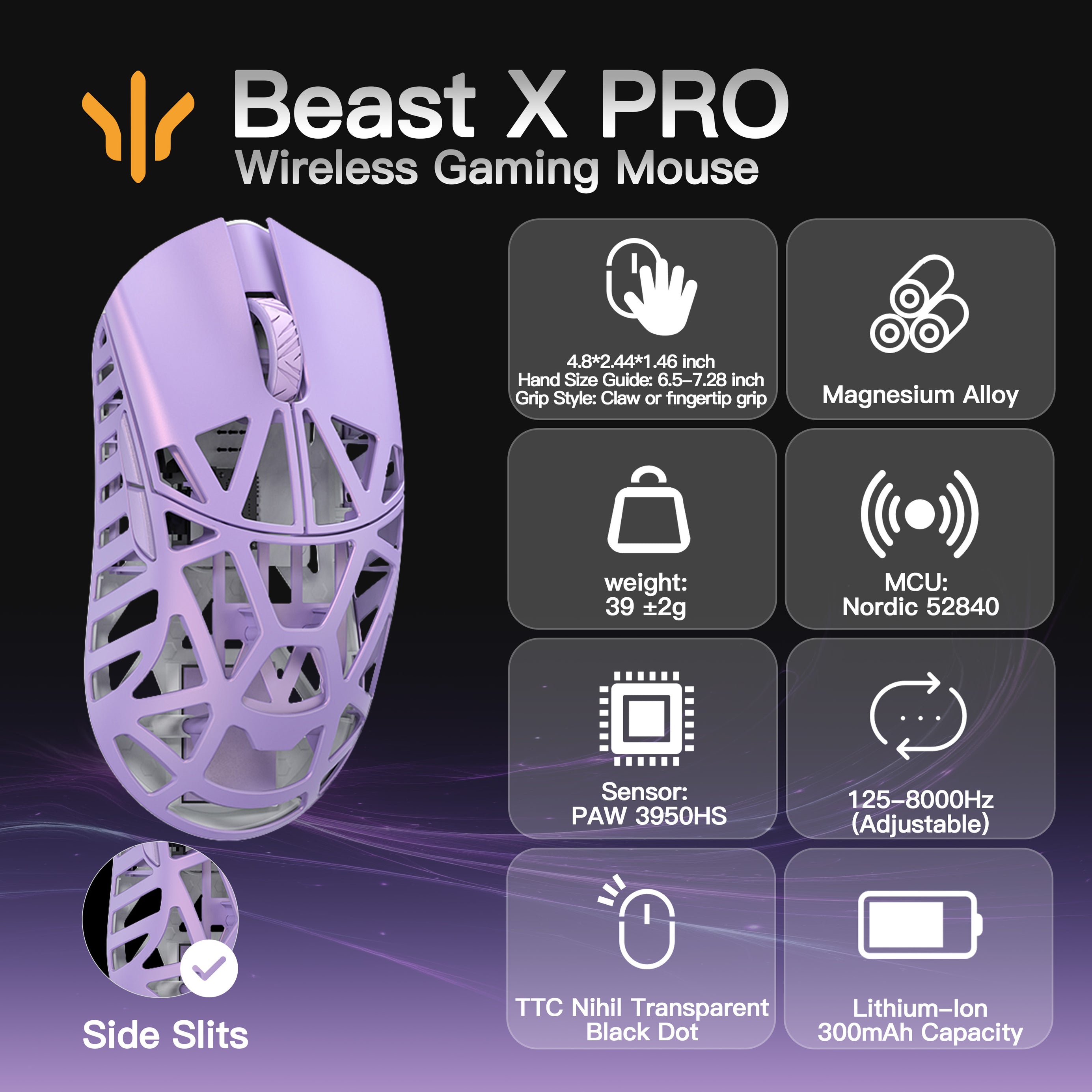 WLMOUSE Beast X Pro Gaming Mouse