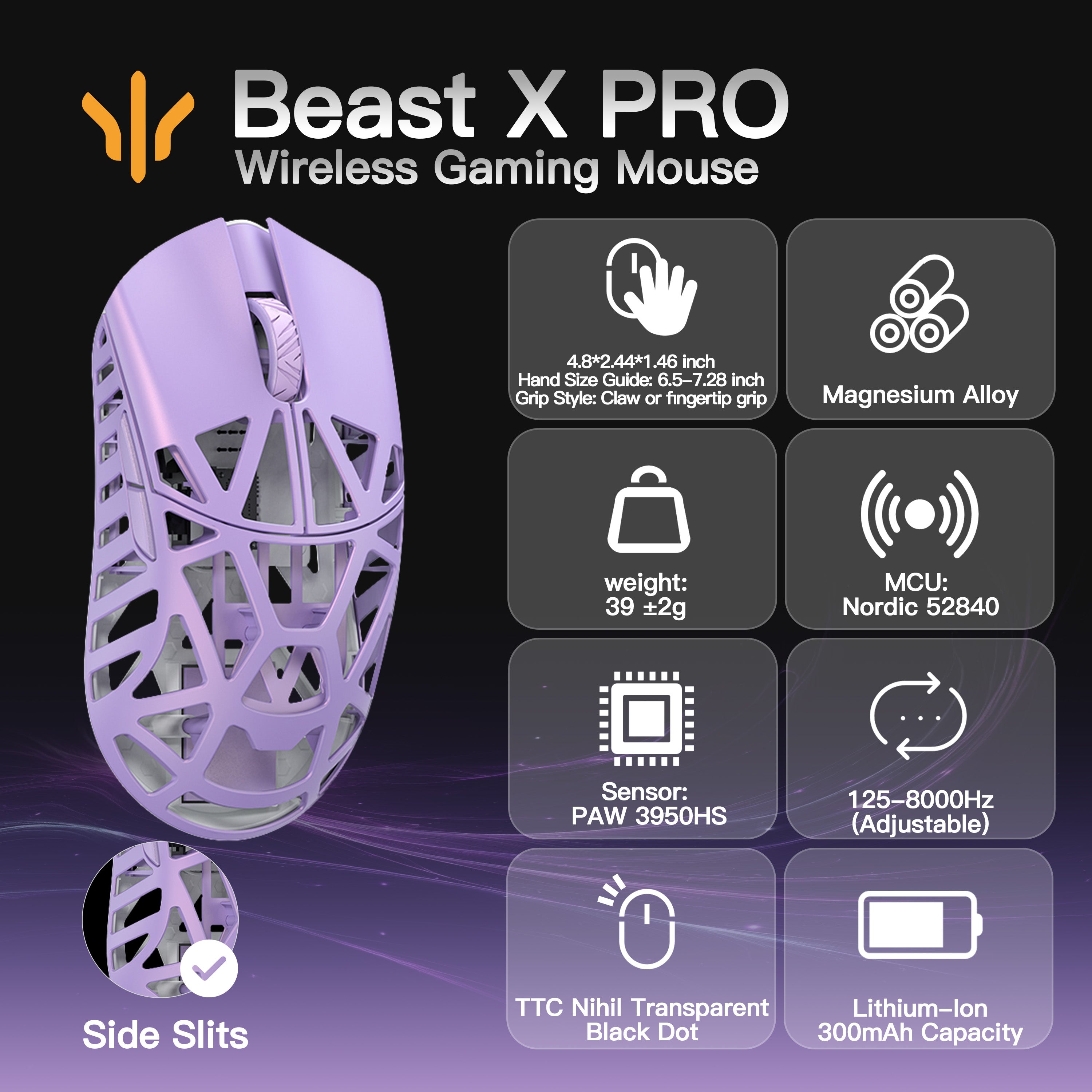 WLMOUSE Beast X Pro Gaming Mouse