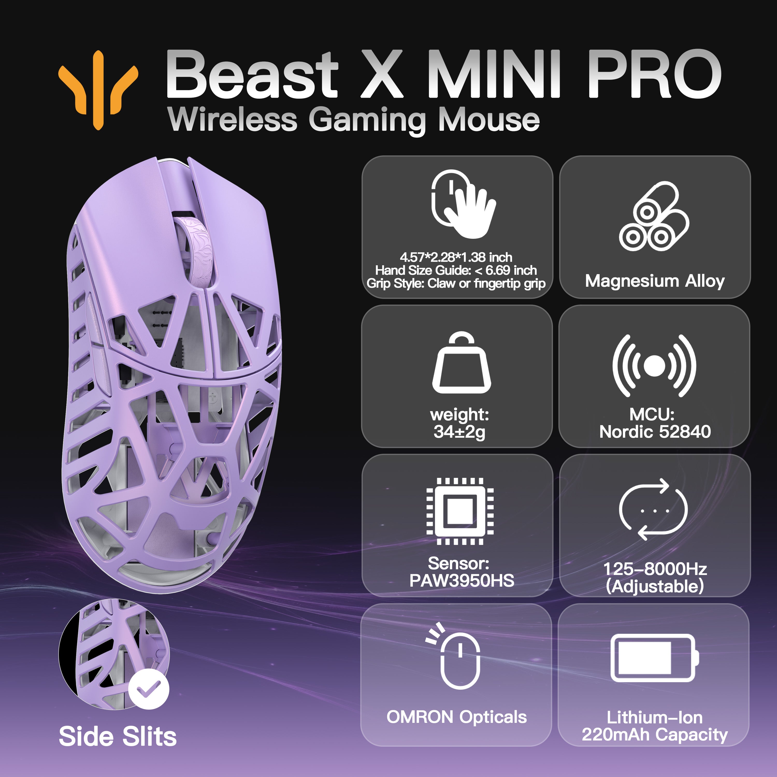 WLMOUSE Beast X Mini Pro Gaming Mouse