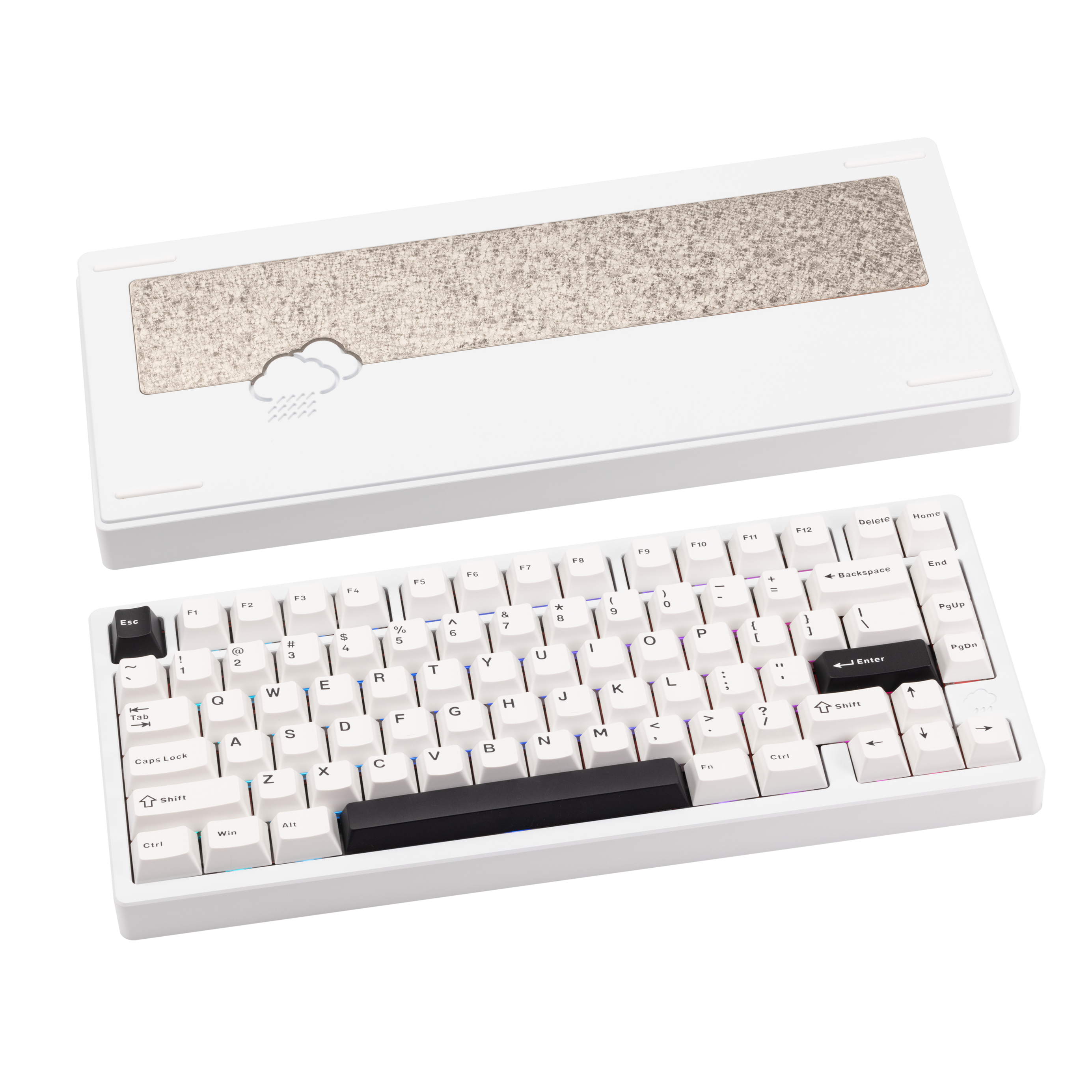 Rainy 75 CNC Aluminum Triple-Mode Connectivity Mechanical Keyboard