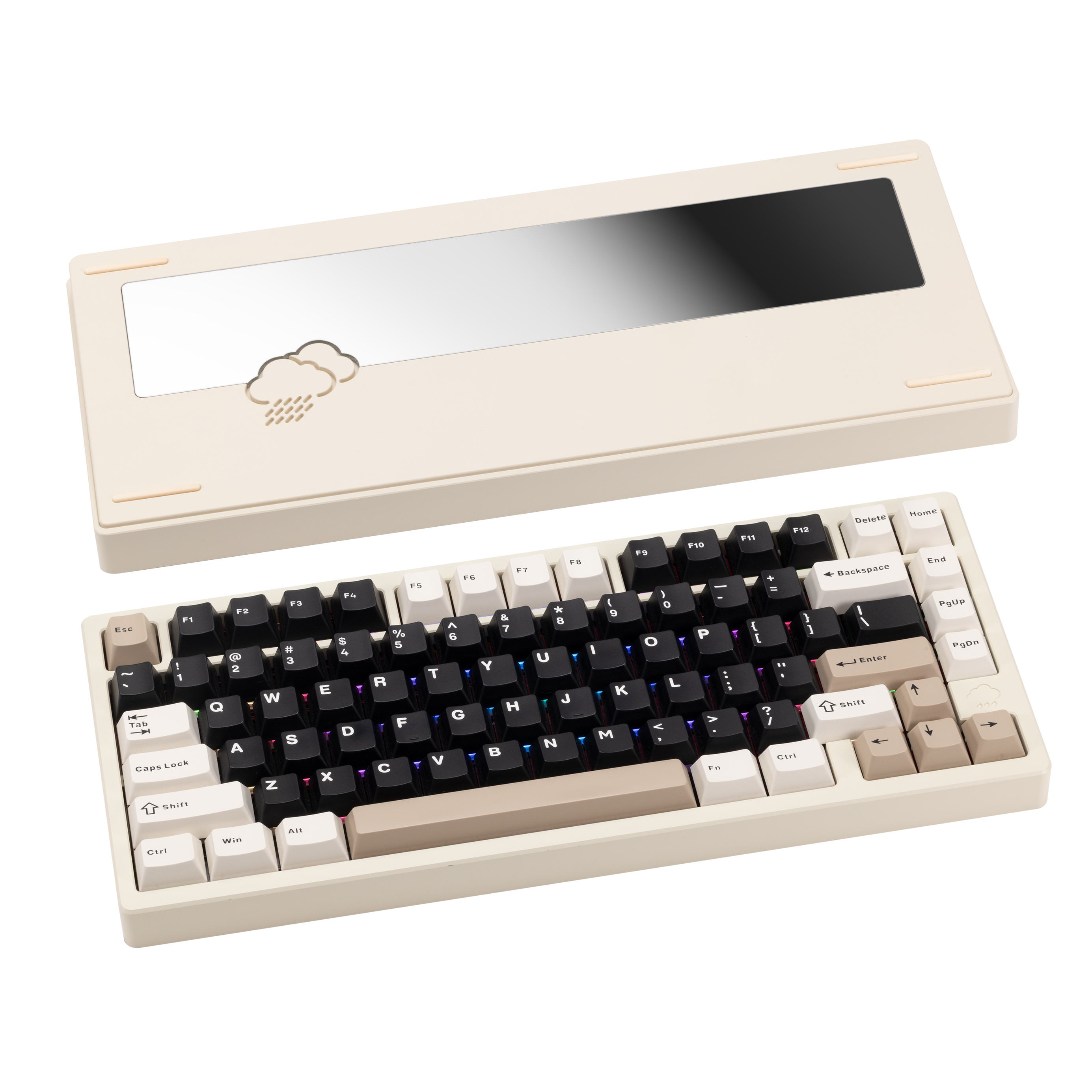 Rainy 75 CNC Aluminum Triple-Mode Connectivity Mechanical Keyboard