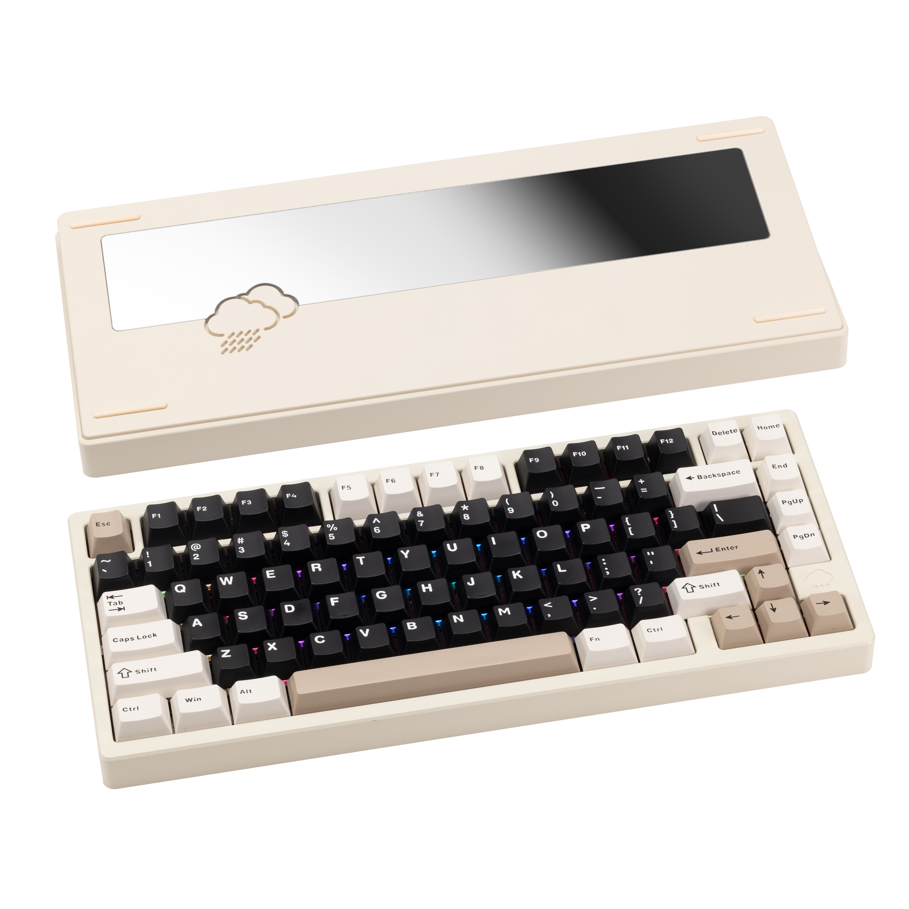 Rainy 75 CNC Aluminum Triple-Mode Connectivity Mechanical Keyboard