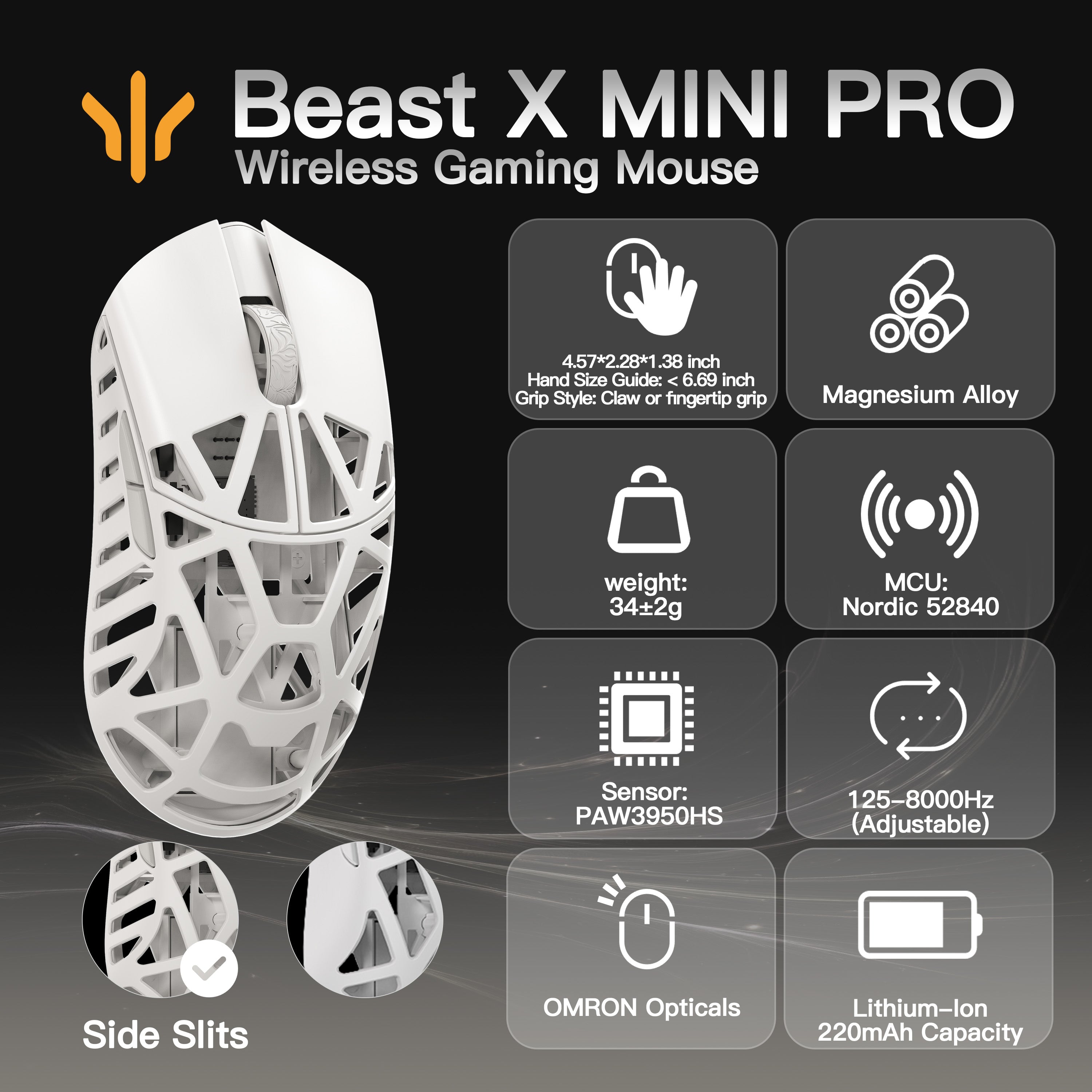 WLMOUSE Beast X Mini Pro Gaming Mouse