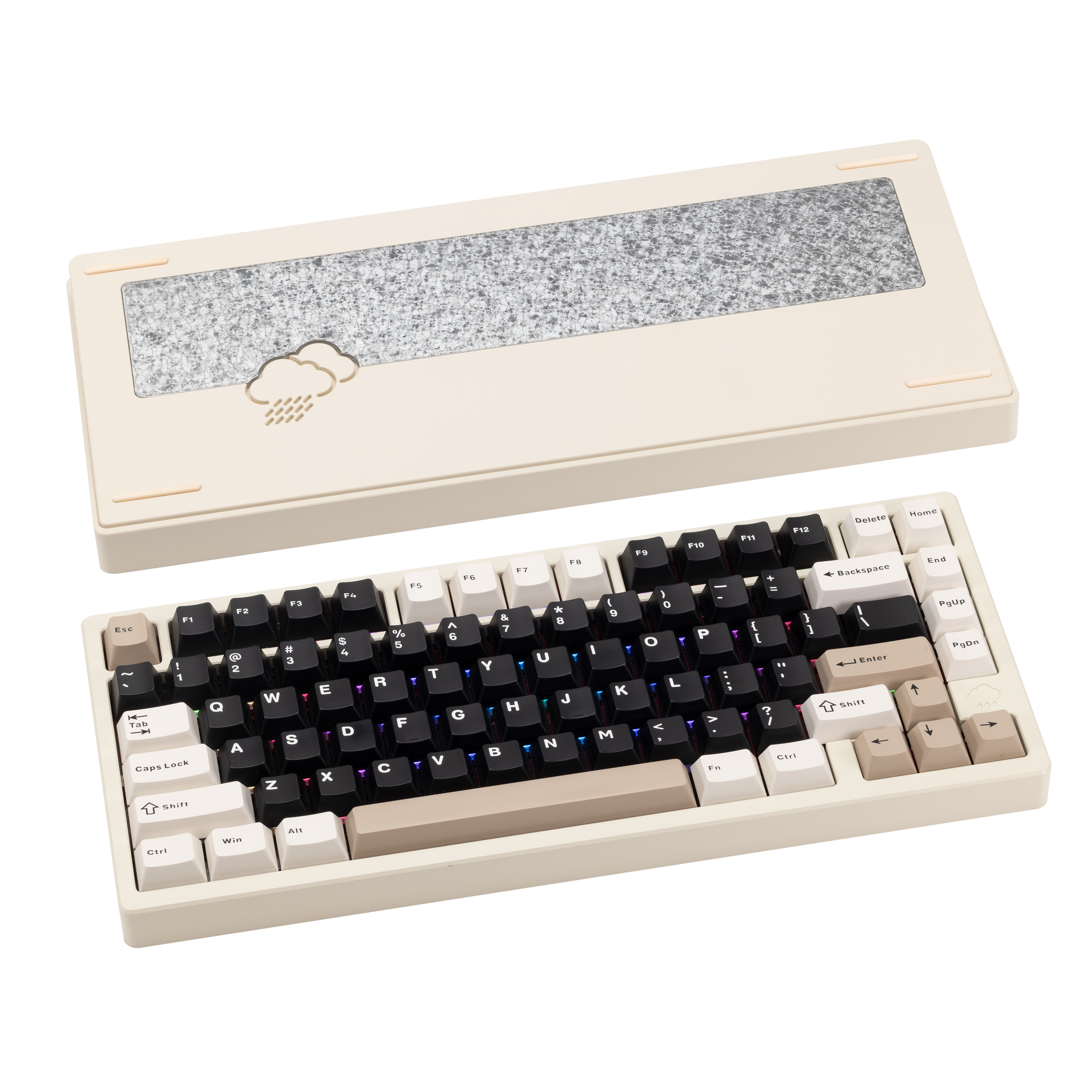 Rainy 75 CNC Aluminum Triple-Mode Connectivity Mechanical Keyboard