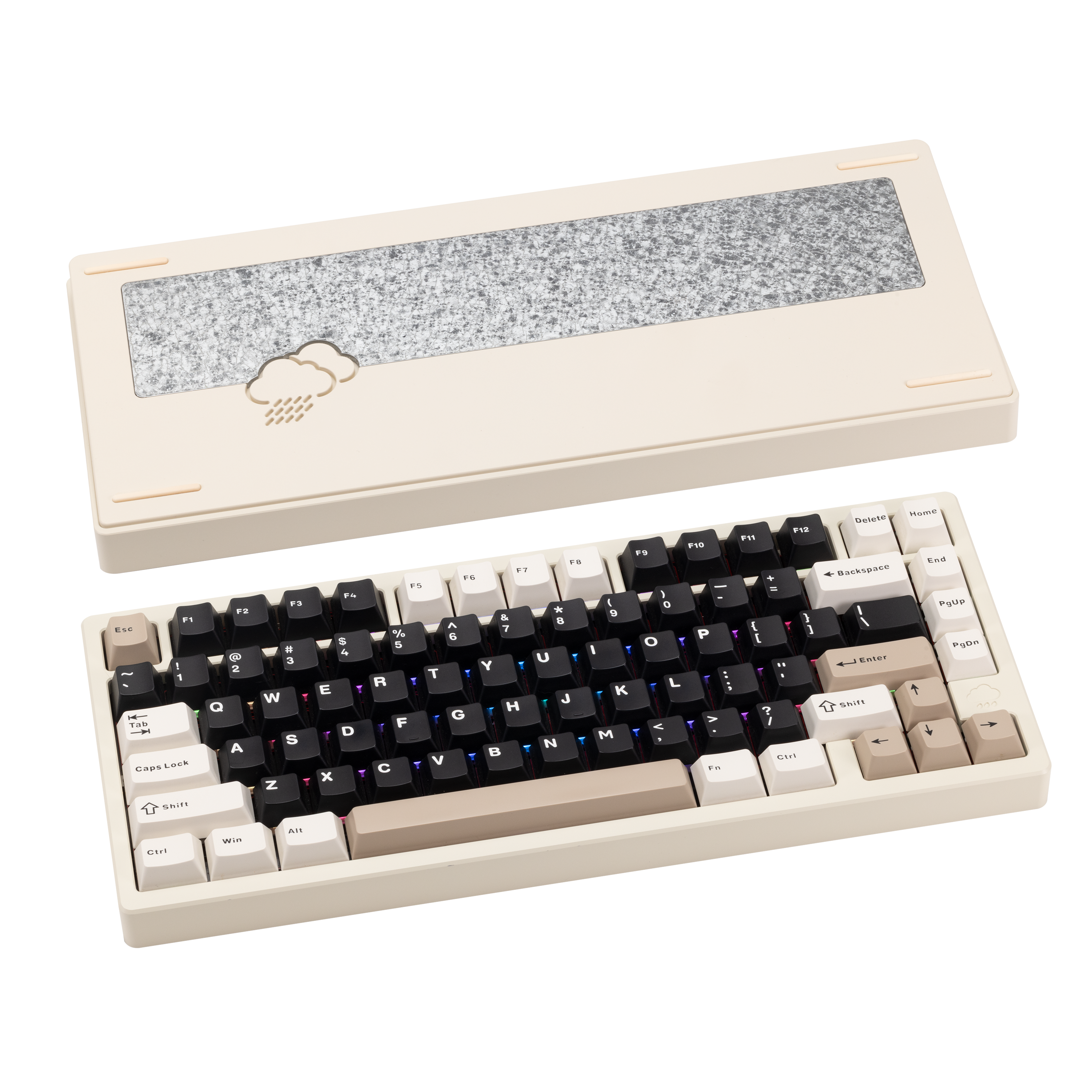 Rainy 75 CNC Aluminum Triple-Mode Connectivity Mechanical Keyboard