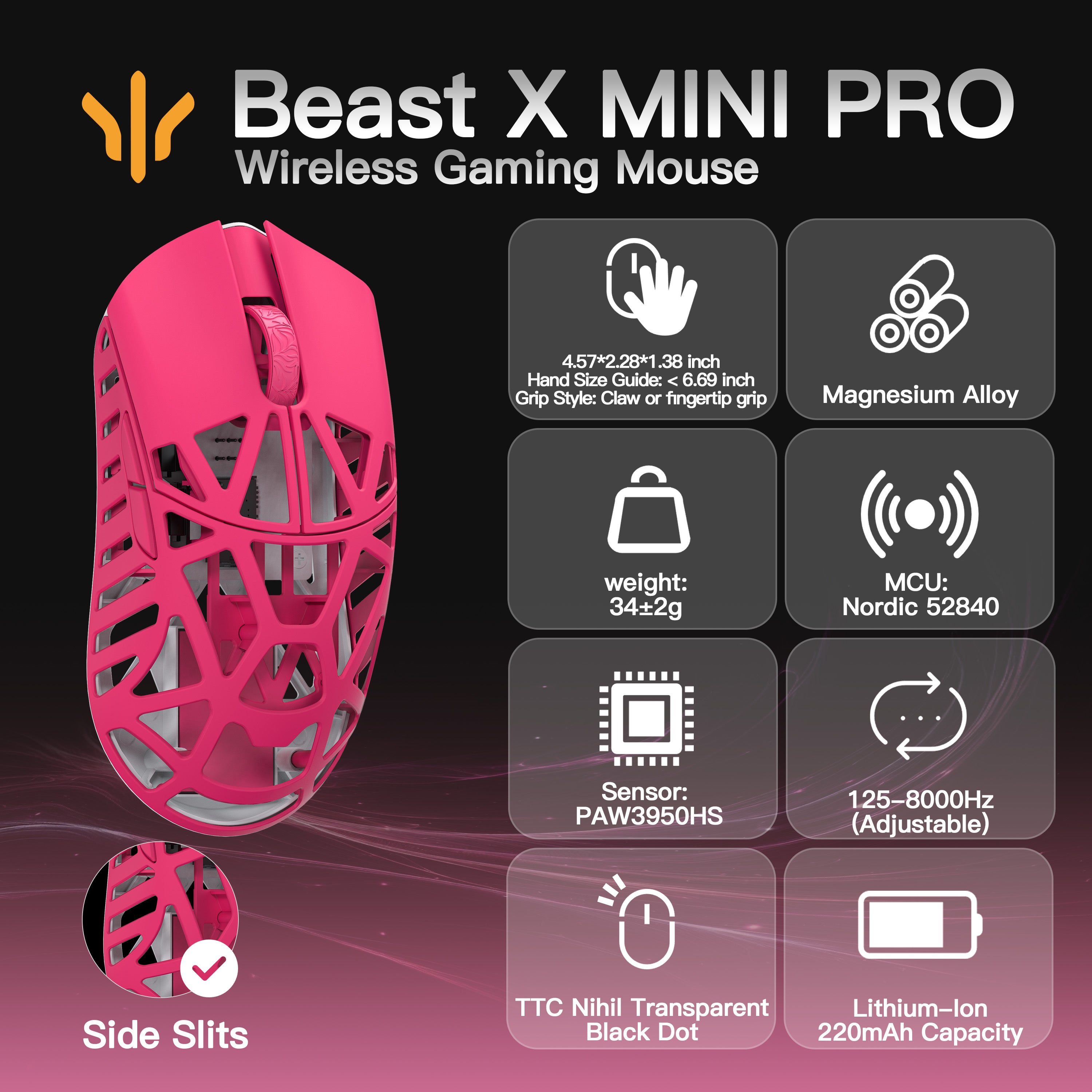 WLMOUSE Beast X Mini Pro Gaming Mouse