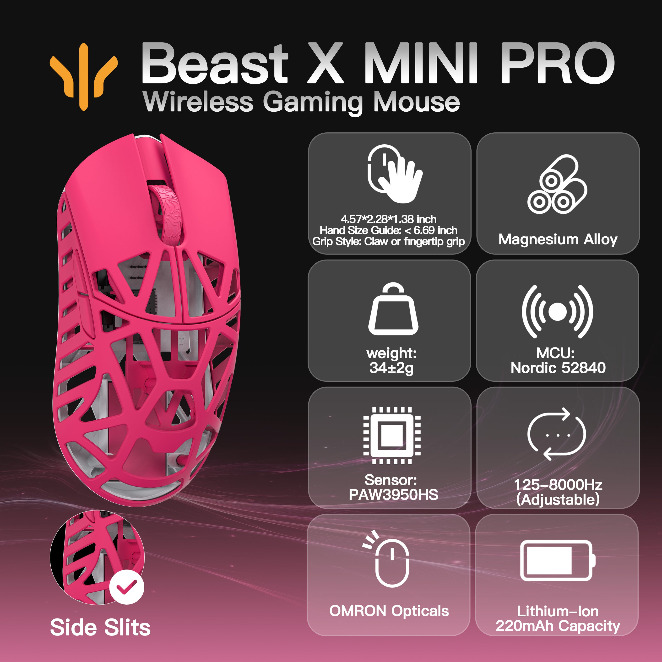 WLMOUSE Beast X Mini Pro Gaming Mouse