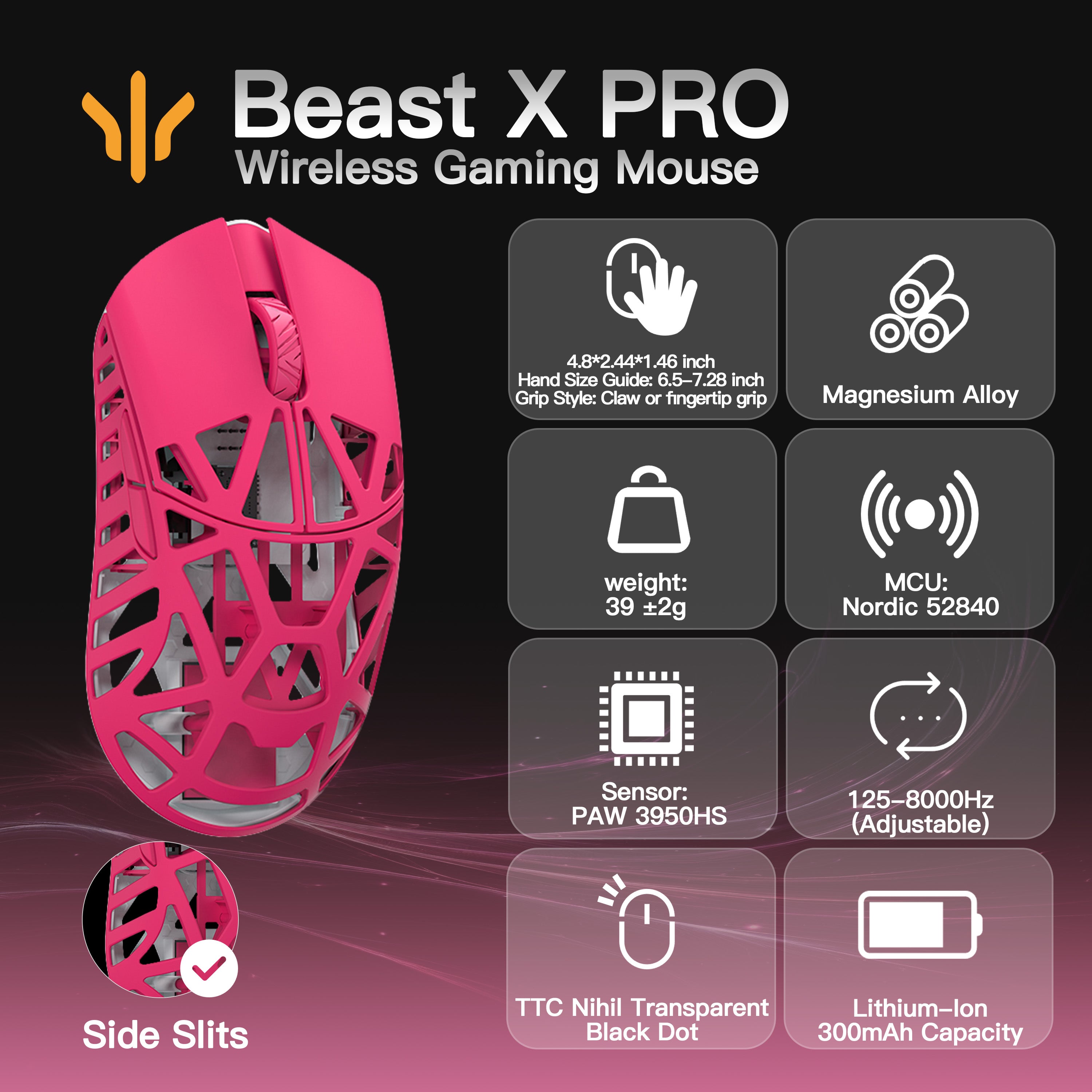 WLMOUSE Beast X Pro Gaming Mouse