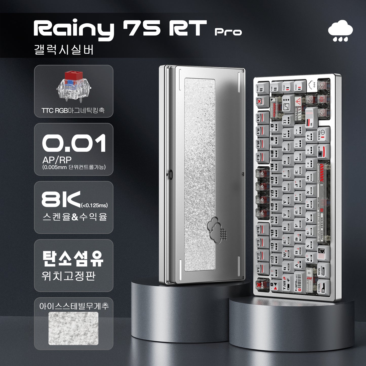 WOBKEY Rainy 75 RT/HE 자석축 키보드