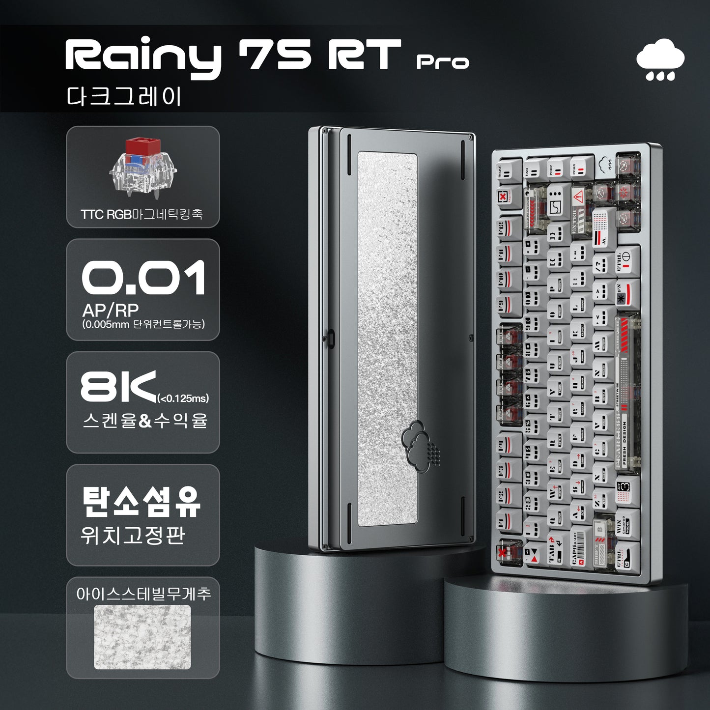 WOBKEY Rainy 75 RT/HE 자석축 키보드